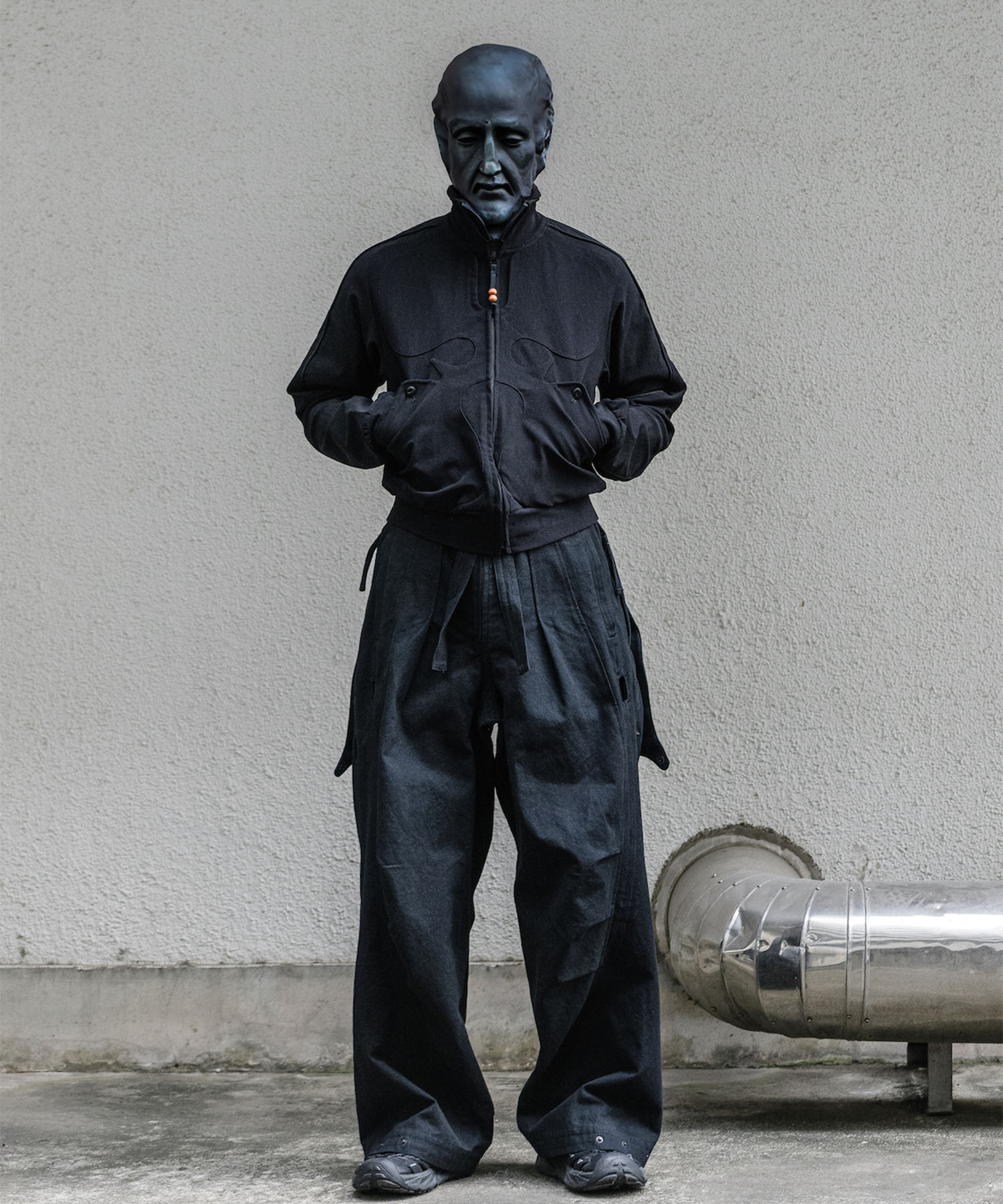 HNMN TOP(M BLACK): JIAN YE: MENS｜CONZ ONLINE STORE