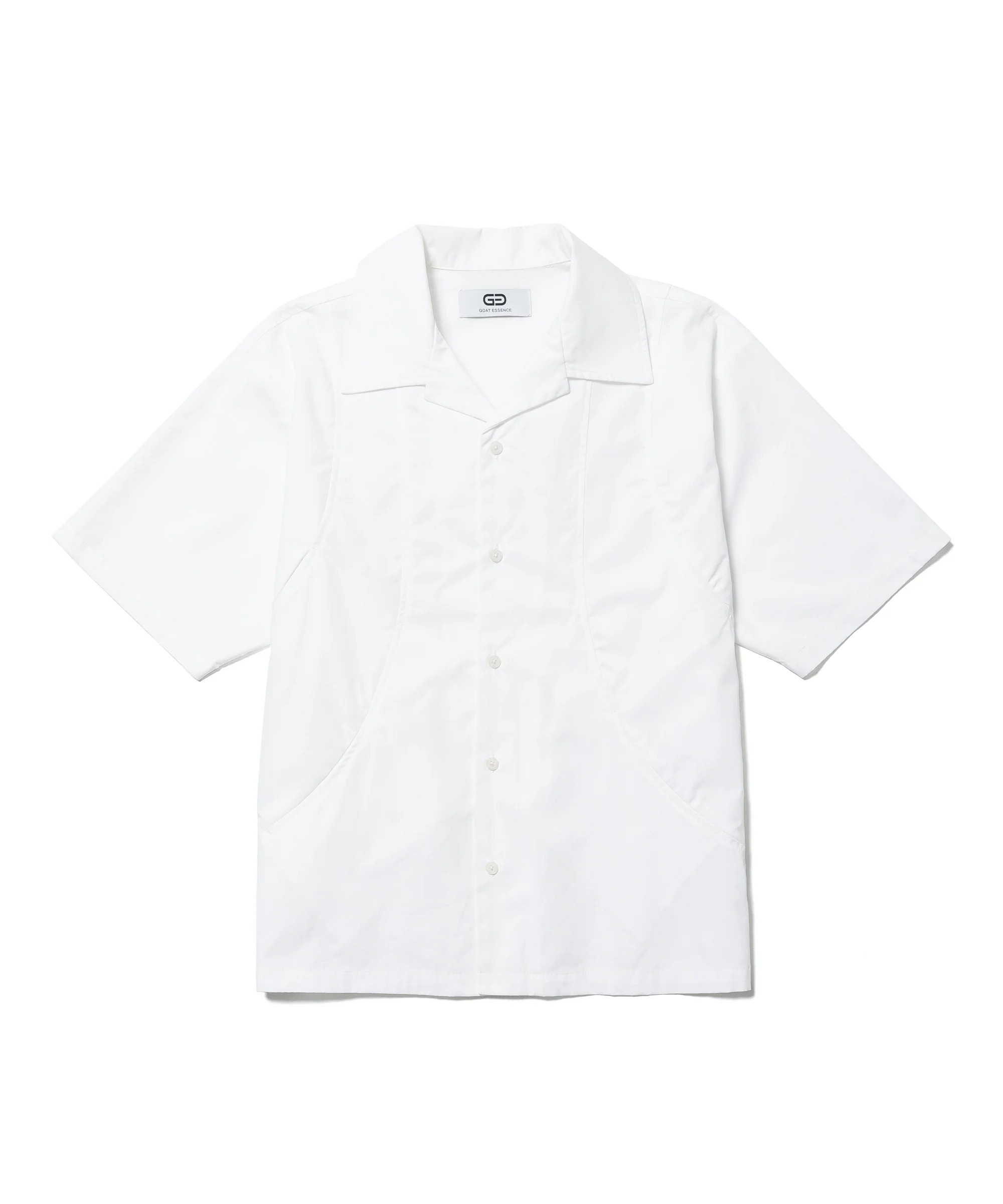 the phos open collar shirts （white） CROPPED COLLAR SHIRT IN WHITE – JONNY COTA