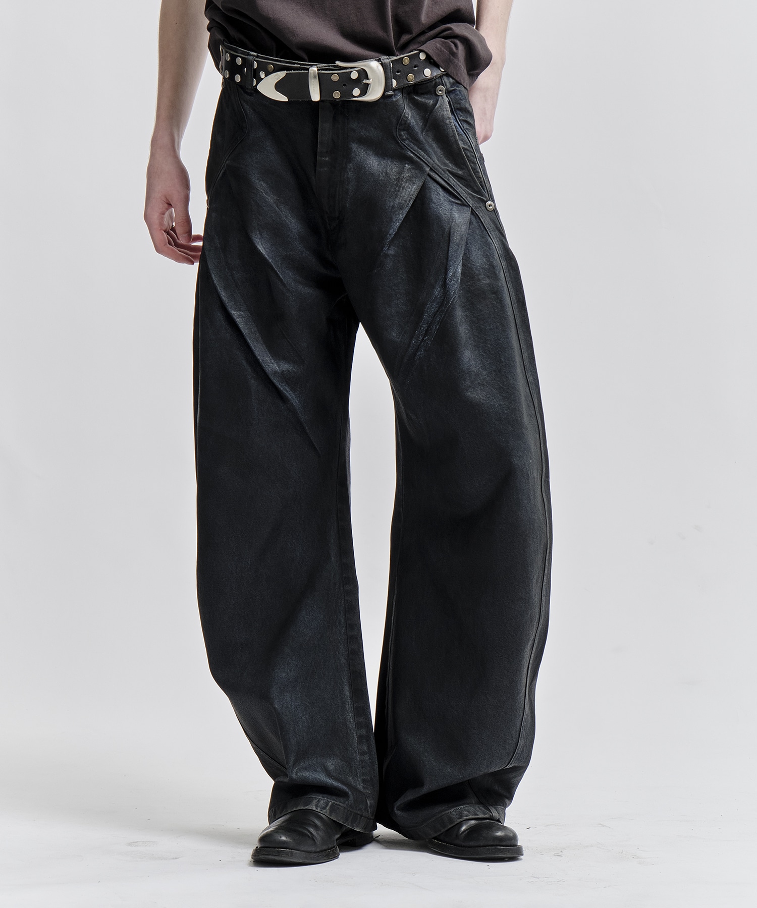 コーティングカーブデニム(1 BLACK): CONZ: MENS｜CONZ ONLINE STORE