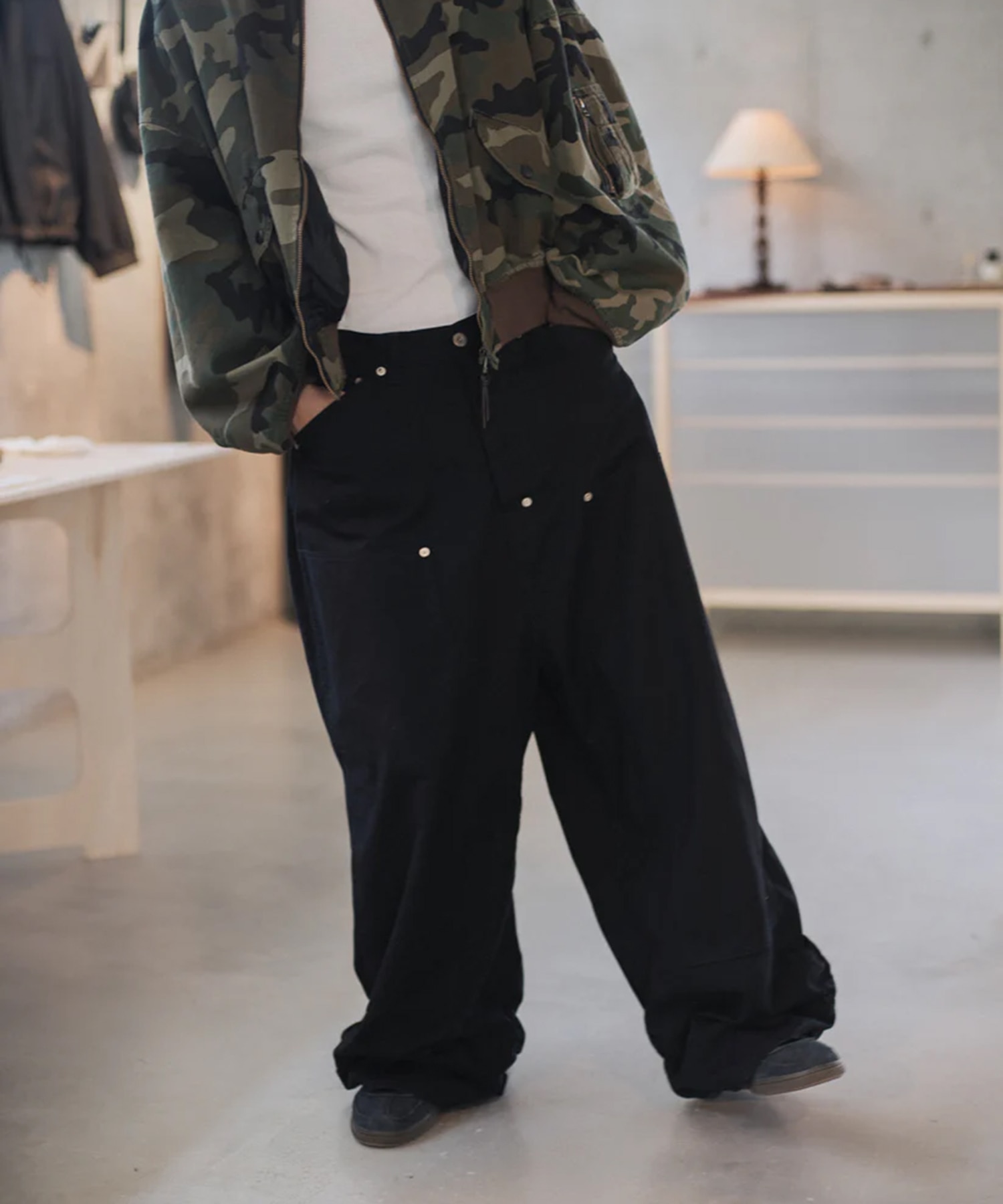 FRESH MAN DOUBLE KNEE PANTS refomed