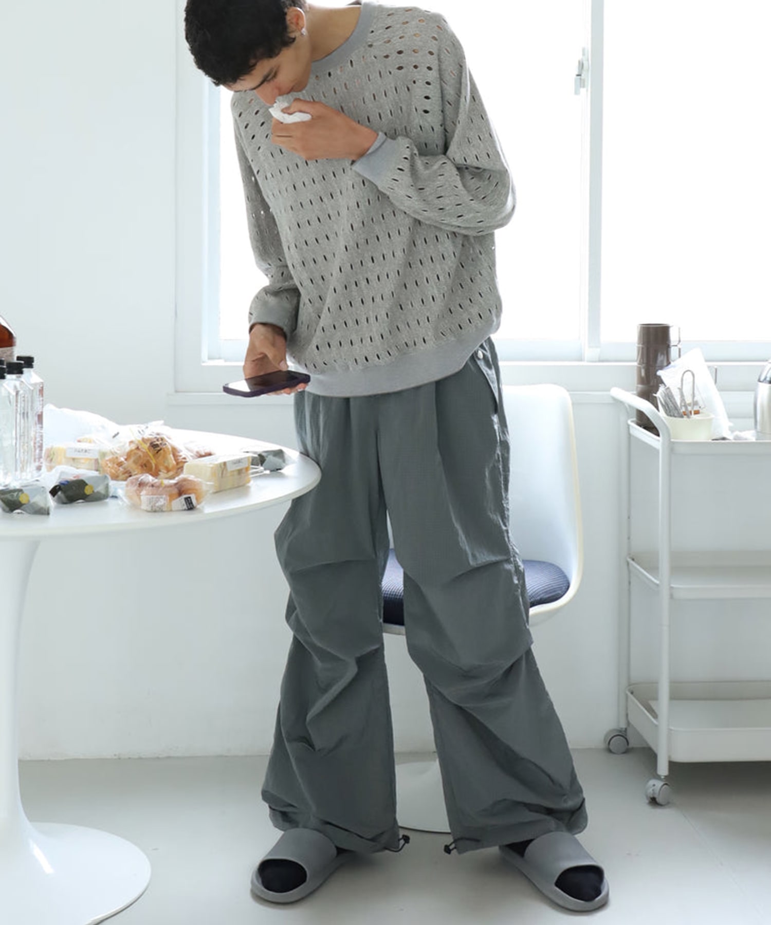 HOLE RAGLAN CREW JieDa