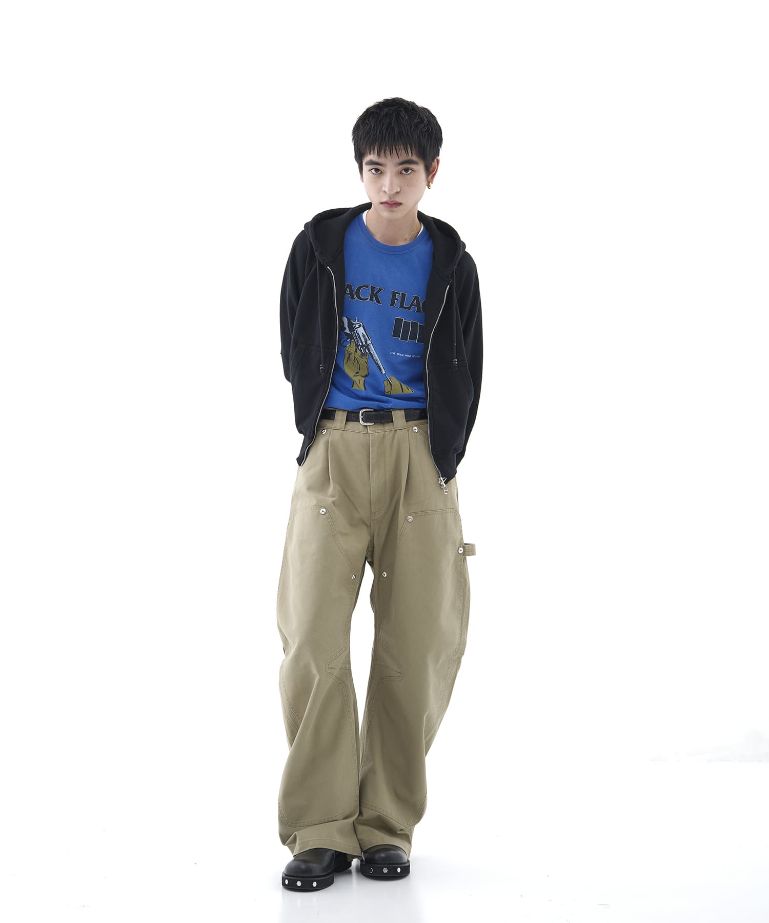 Dickies×CONZ DOUBLE KNEE CURVED LEG PANTS CONZ