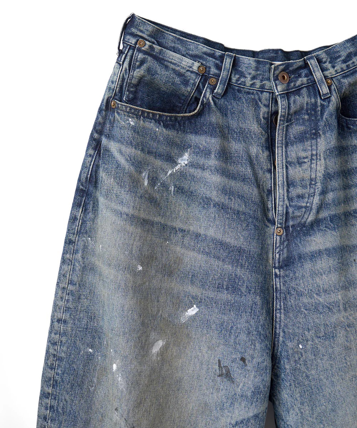 FRESH MAN DENIM WIDE PANTS PAINT refomed