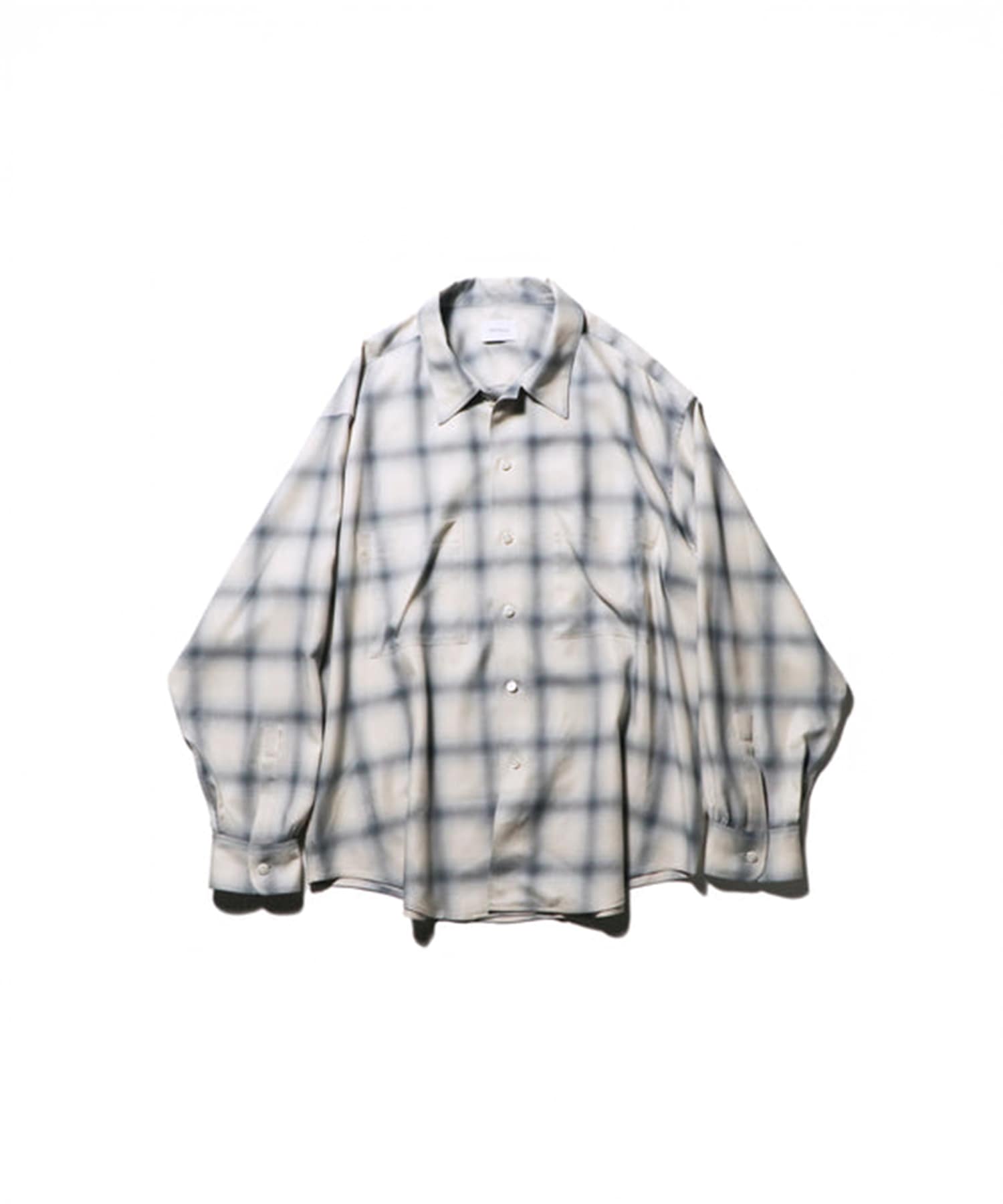 Split yoke big shirt - Ombre check superNova.