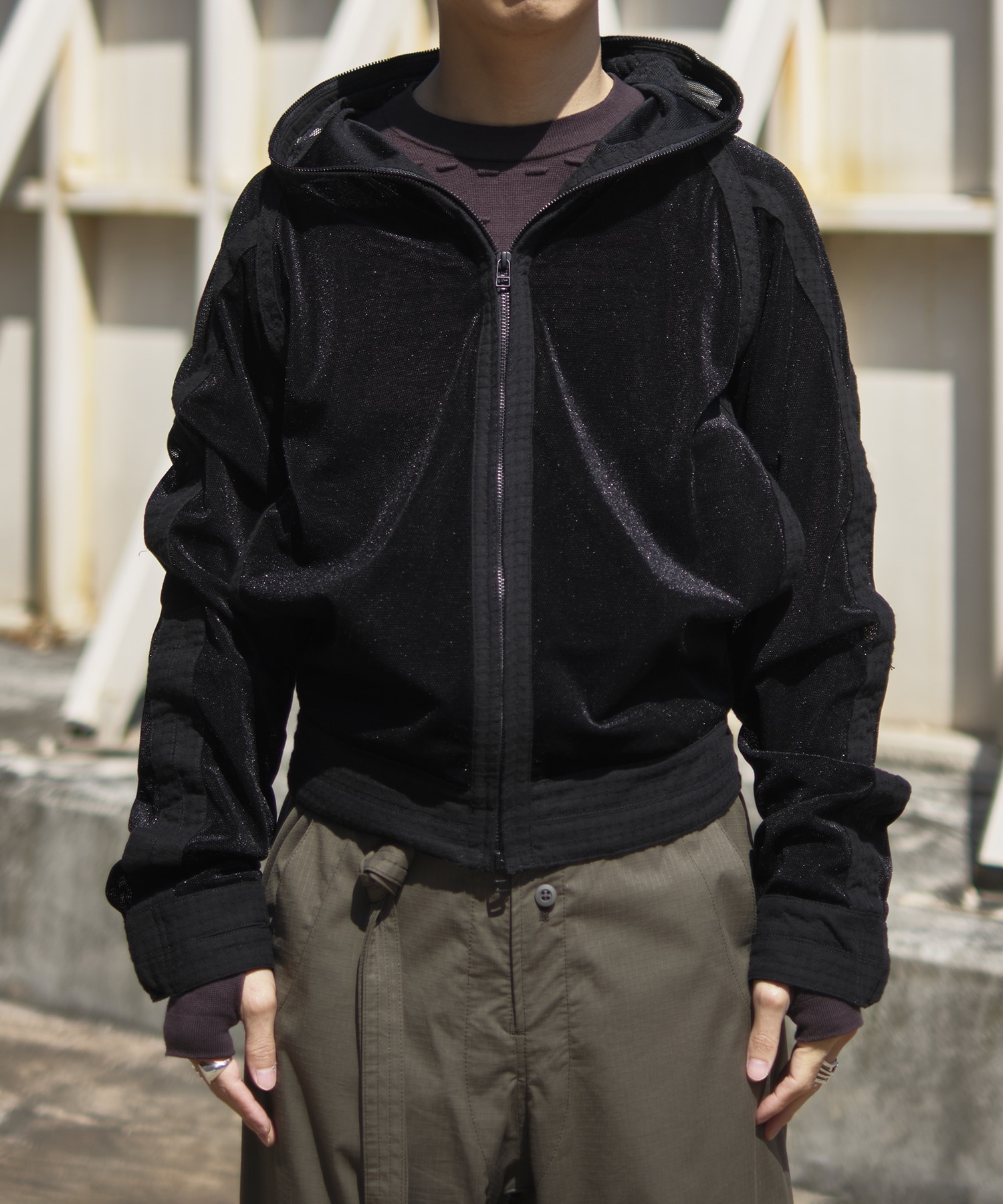 MESH HOODIE 参 JIAN YE