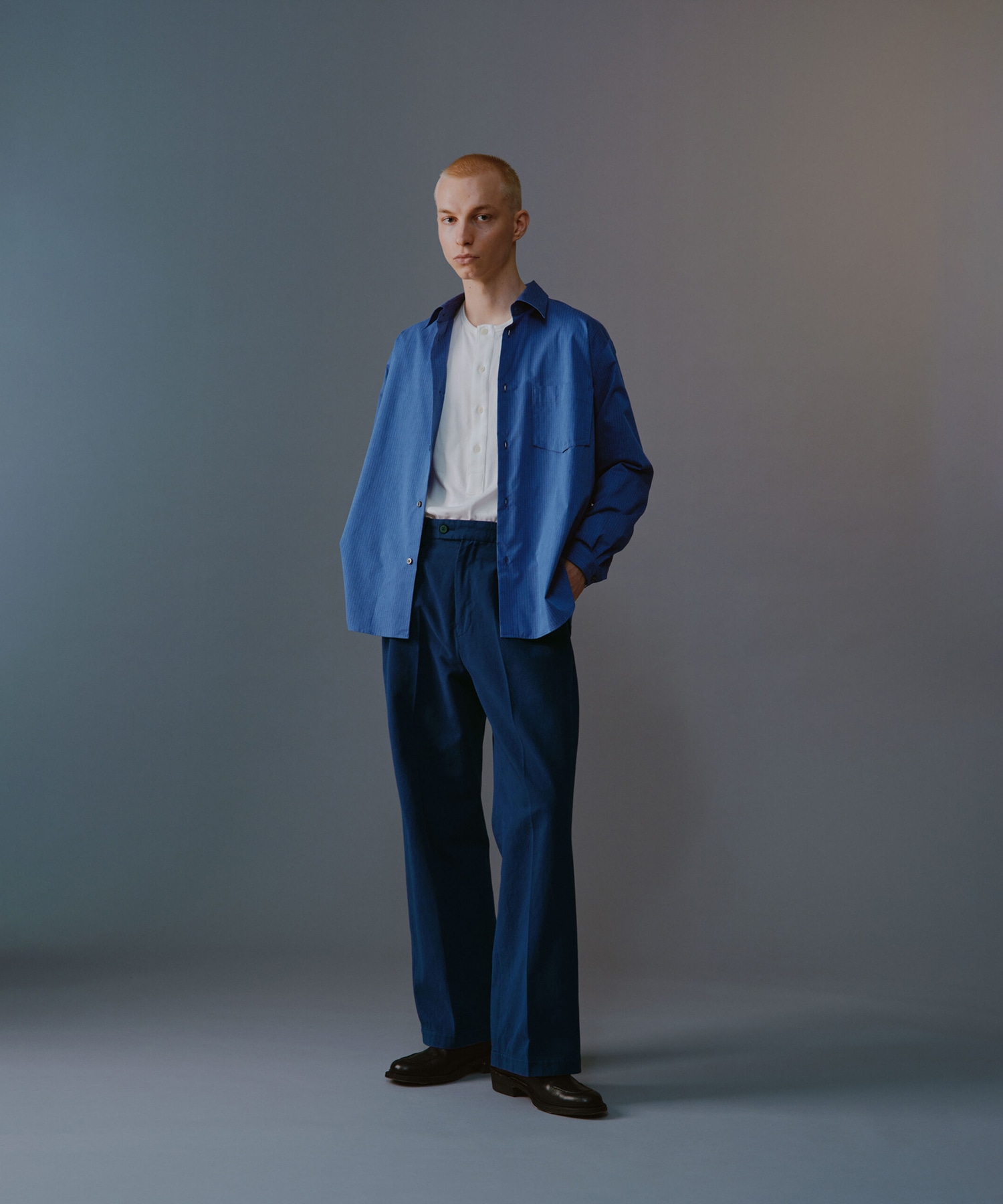 Pinstripes Utility Shirt MATSUFUJI