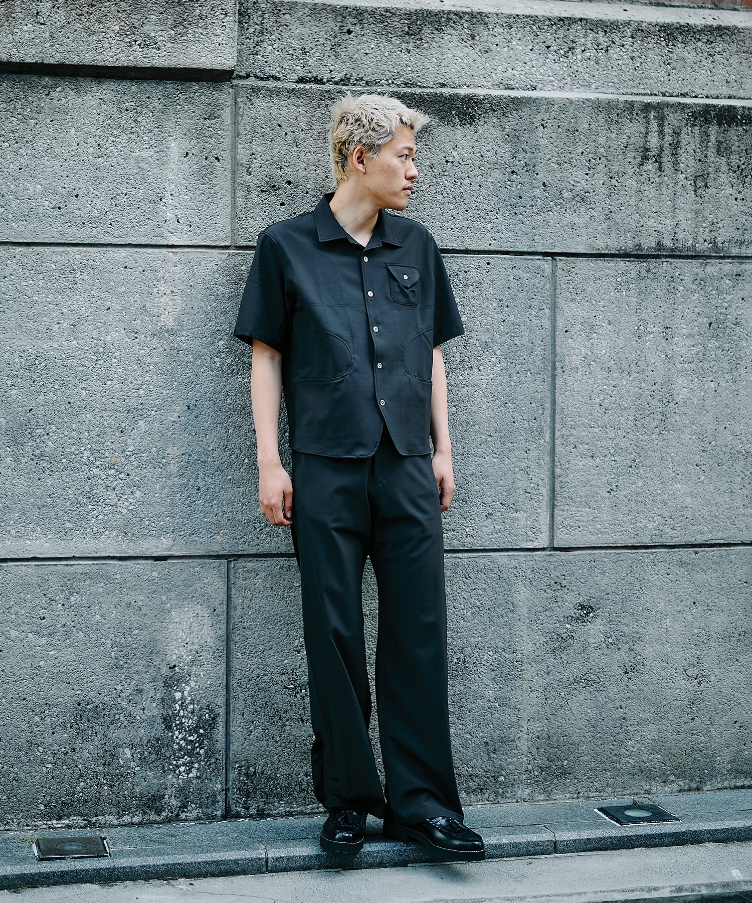 別注 RADIANCE NAVY SHIRTS STEAF