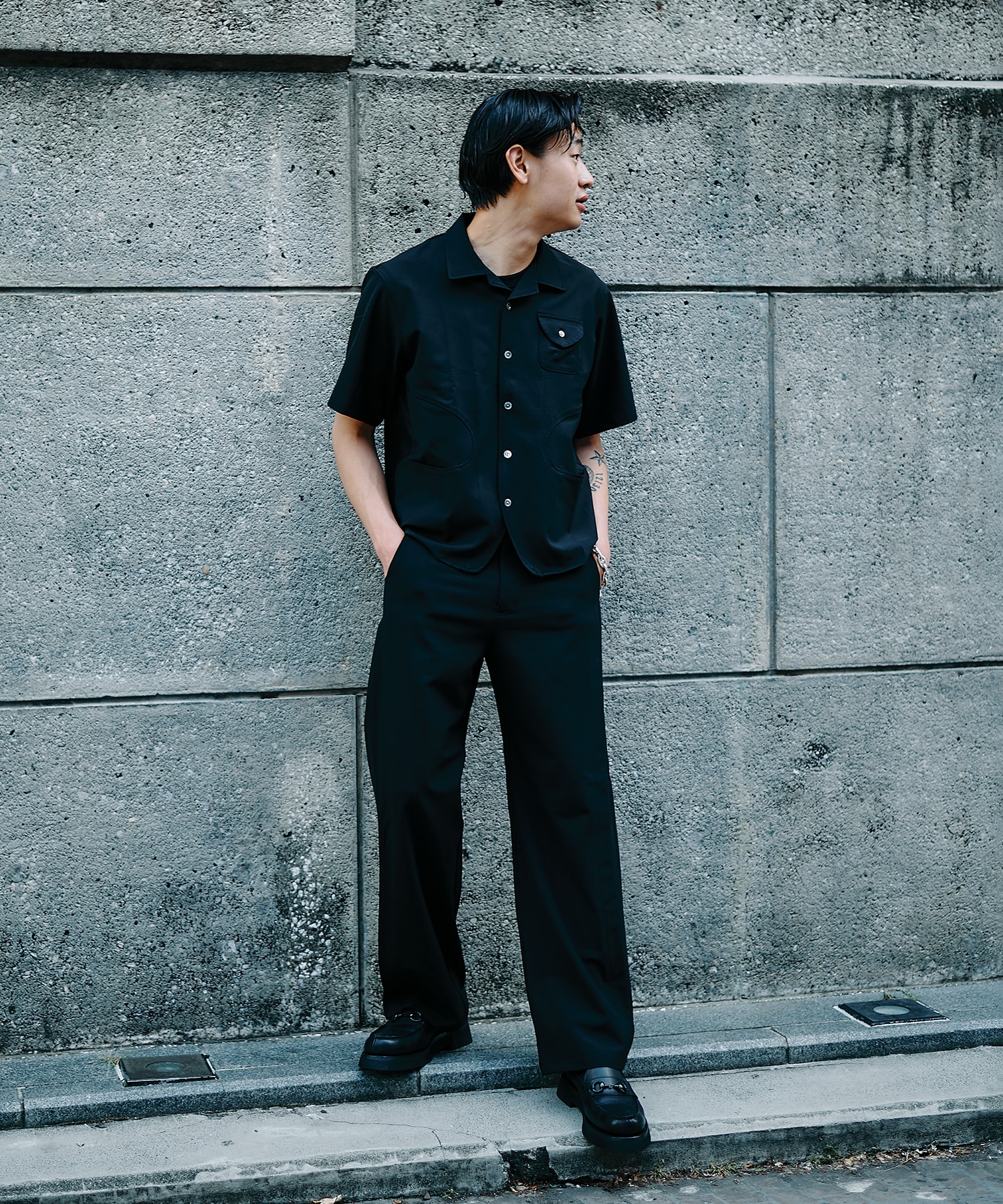 別注 RADIANCE NAVY SHIRTS STEAF