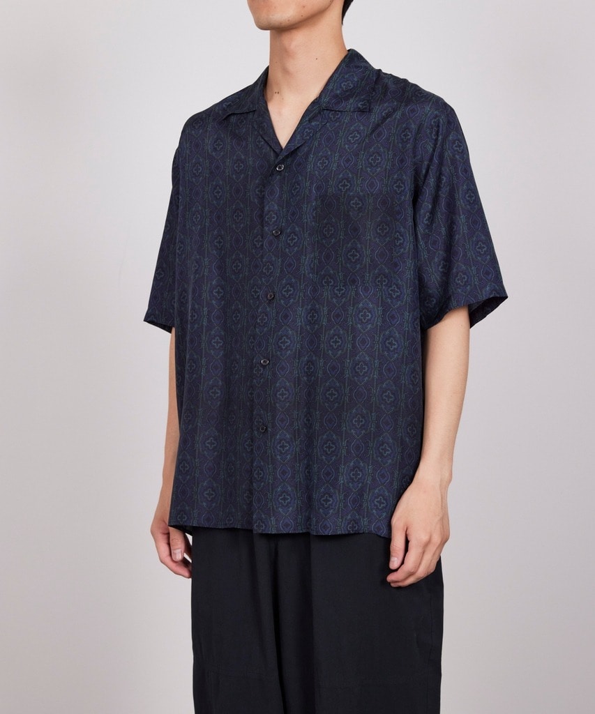 SILK OPEN COLLAR SHIRT MARKAWARE/marka
