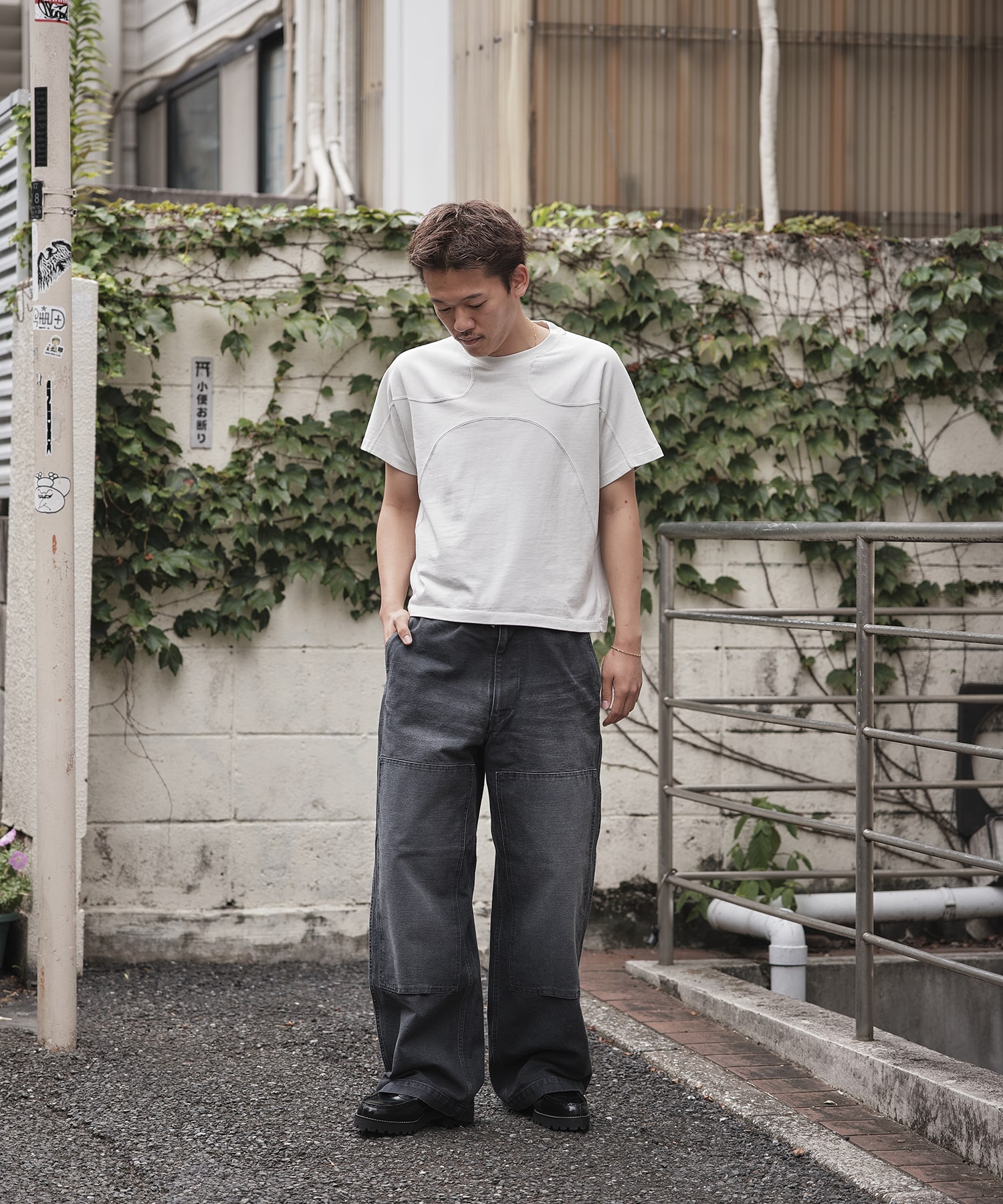 パネルハーフスリーブTEE CONZ