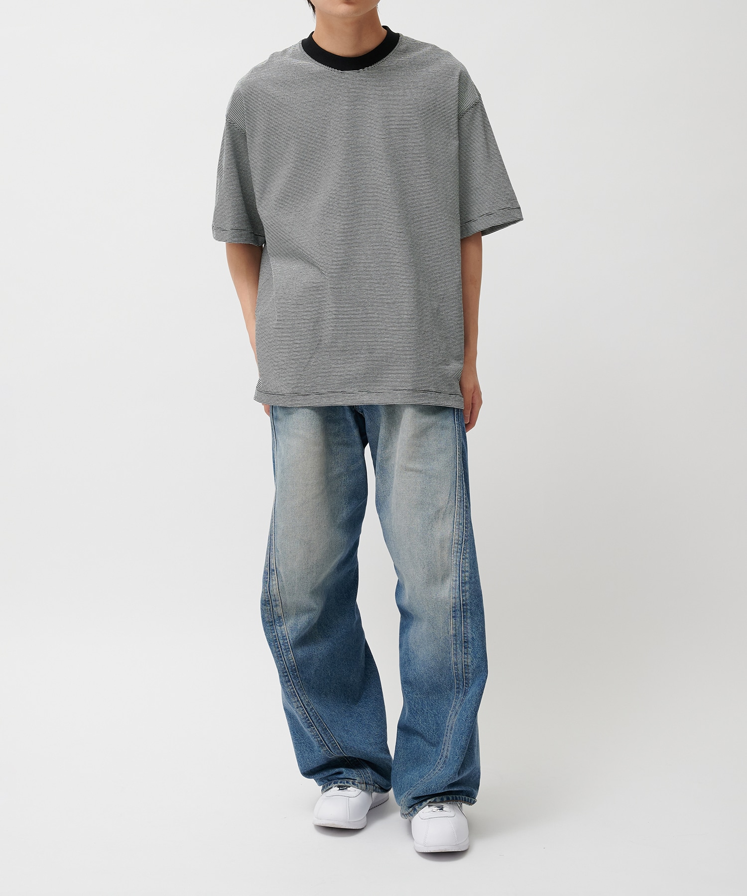 NARROW BORDER S/S TEE SHIRTS alvana