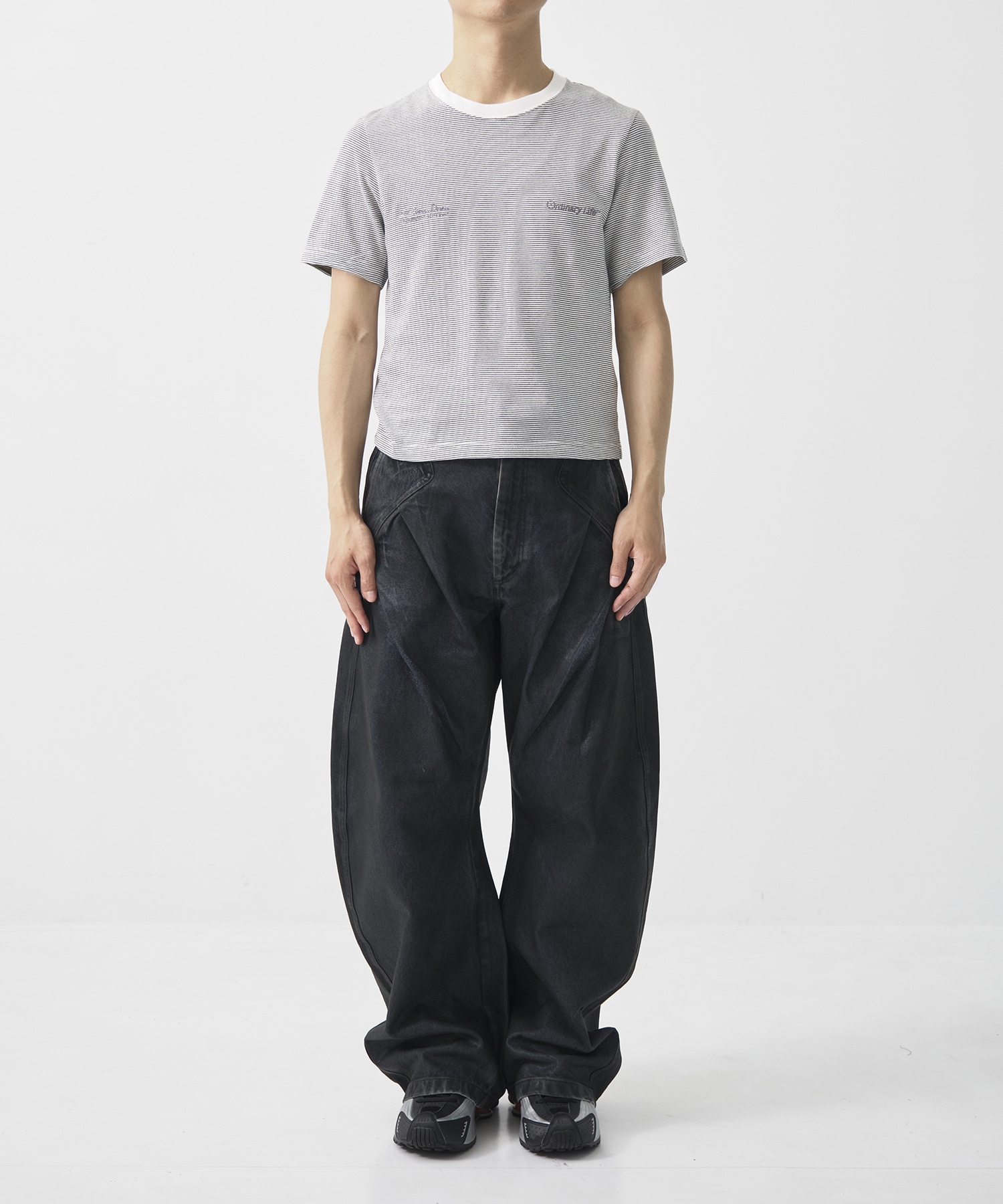 別注 ORDINARY COMPACT TEE  BORDER SHINYAKOZUKA