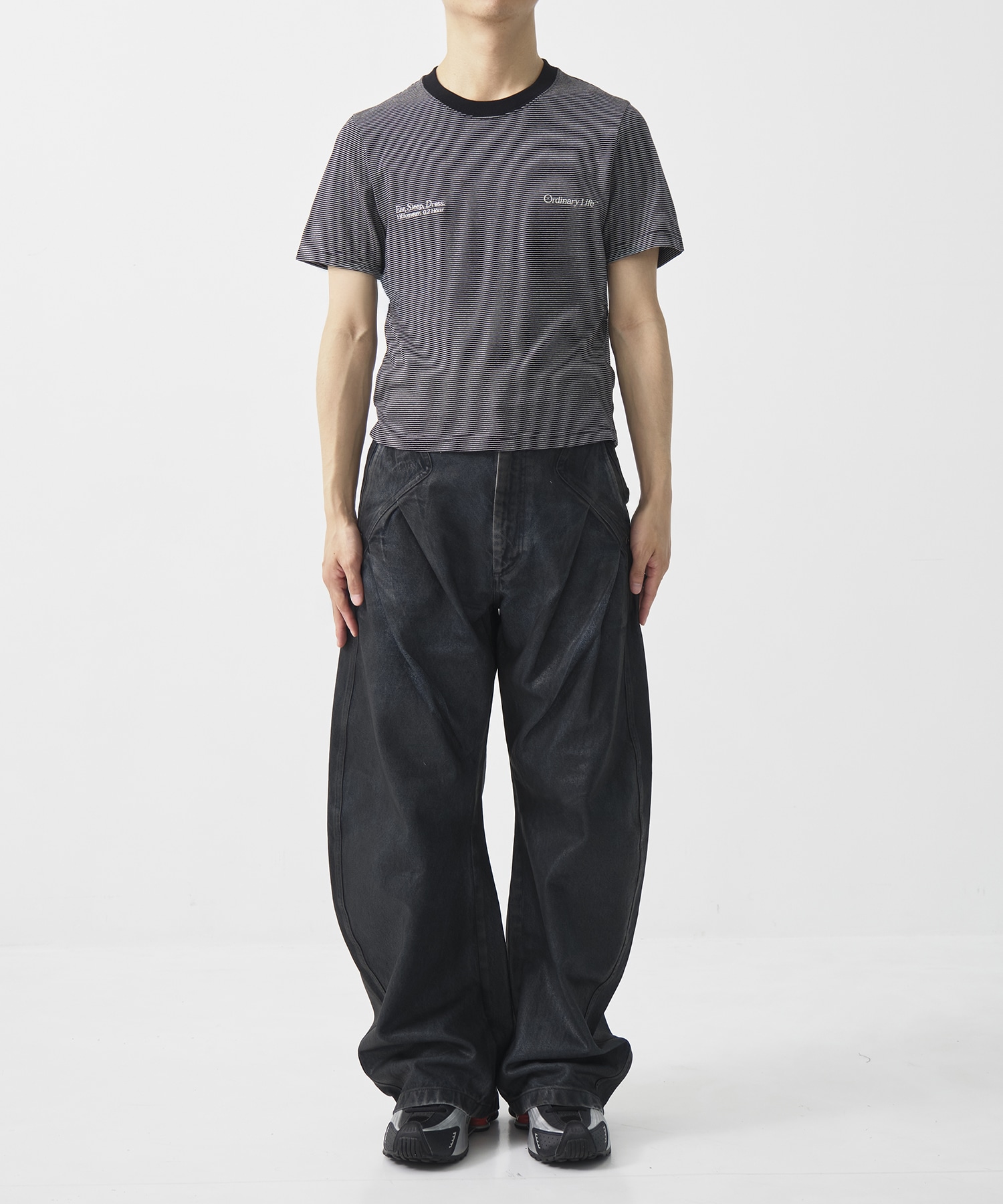 別注 ORDINARY COMPACT TEE  BORDER SHINYAKOZUKA