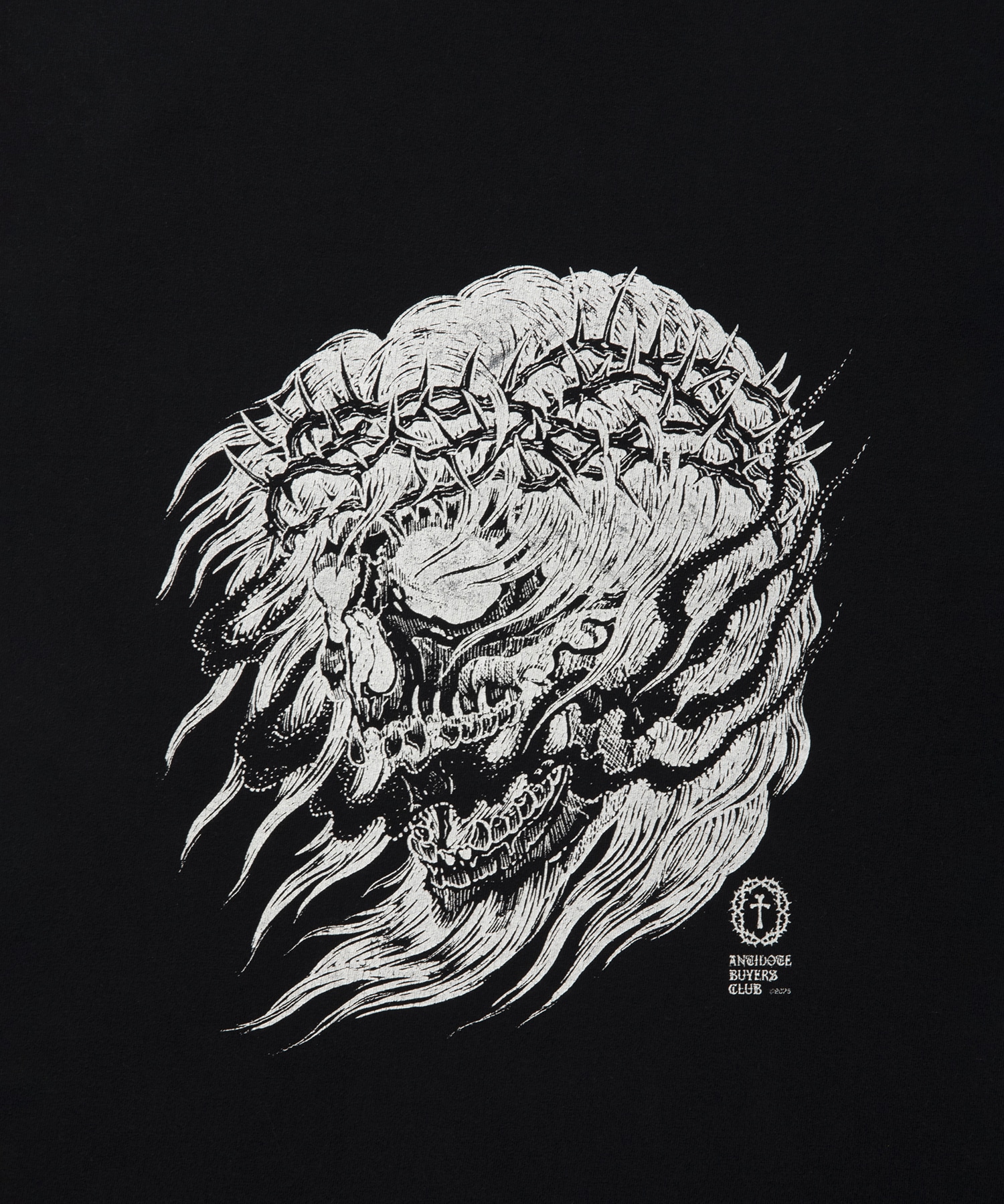 Fade Wash S/S Tee (Skull Jesus) Antidote BUYERS CLUB