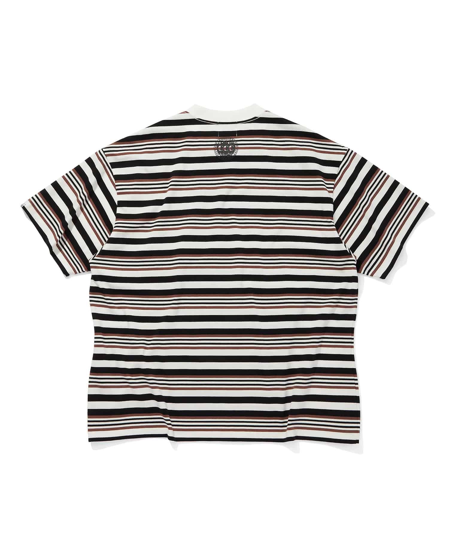 EMBROIDERED LOGO MULTI BORDER T-SHIRT CITY COUNTRY CITY