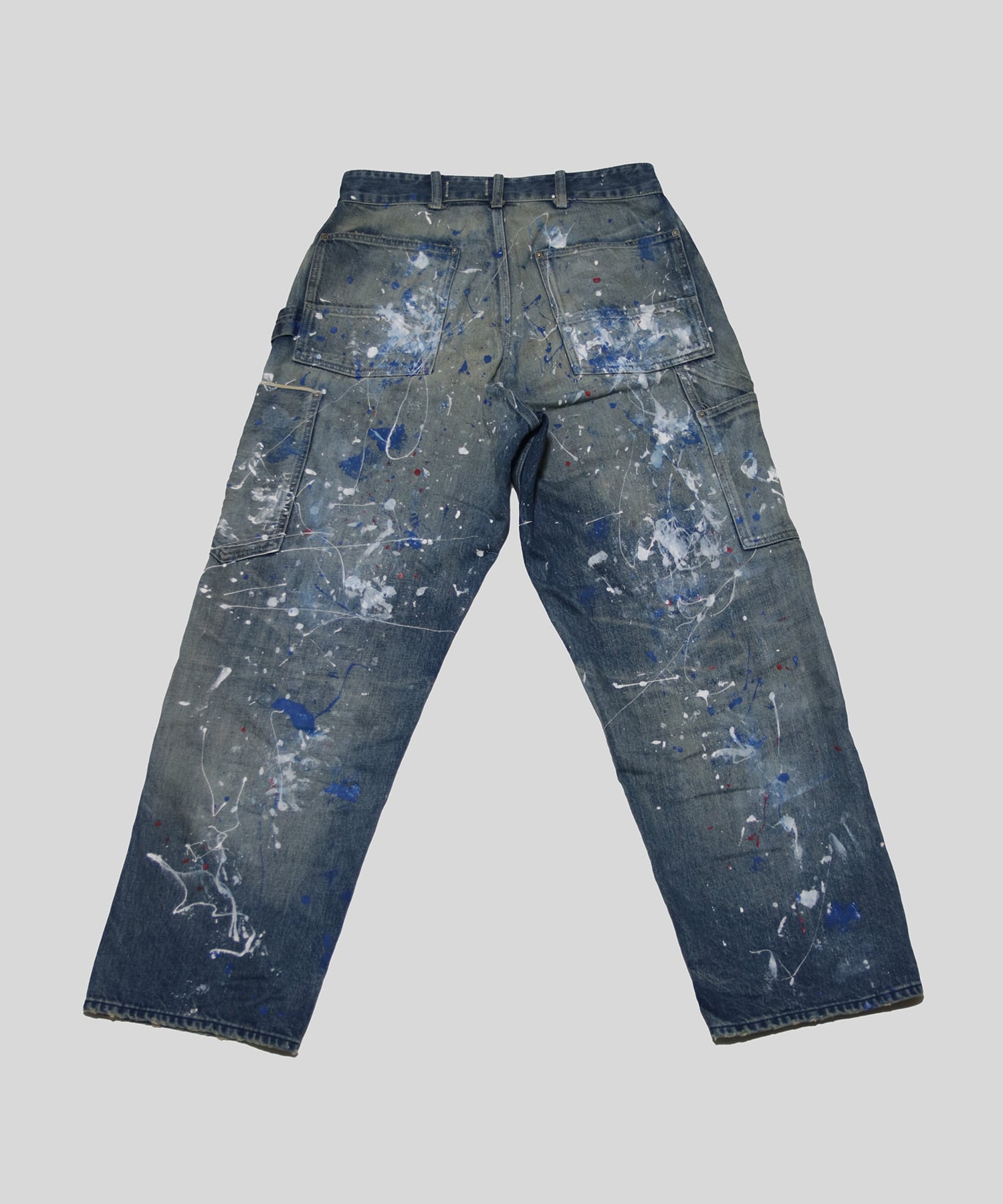 Selvage denim painter pants print HANS