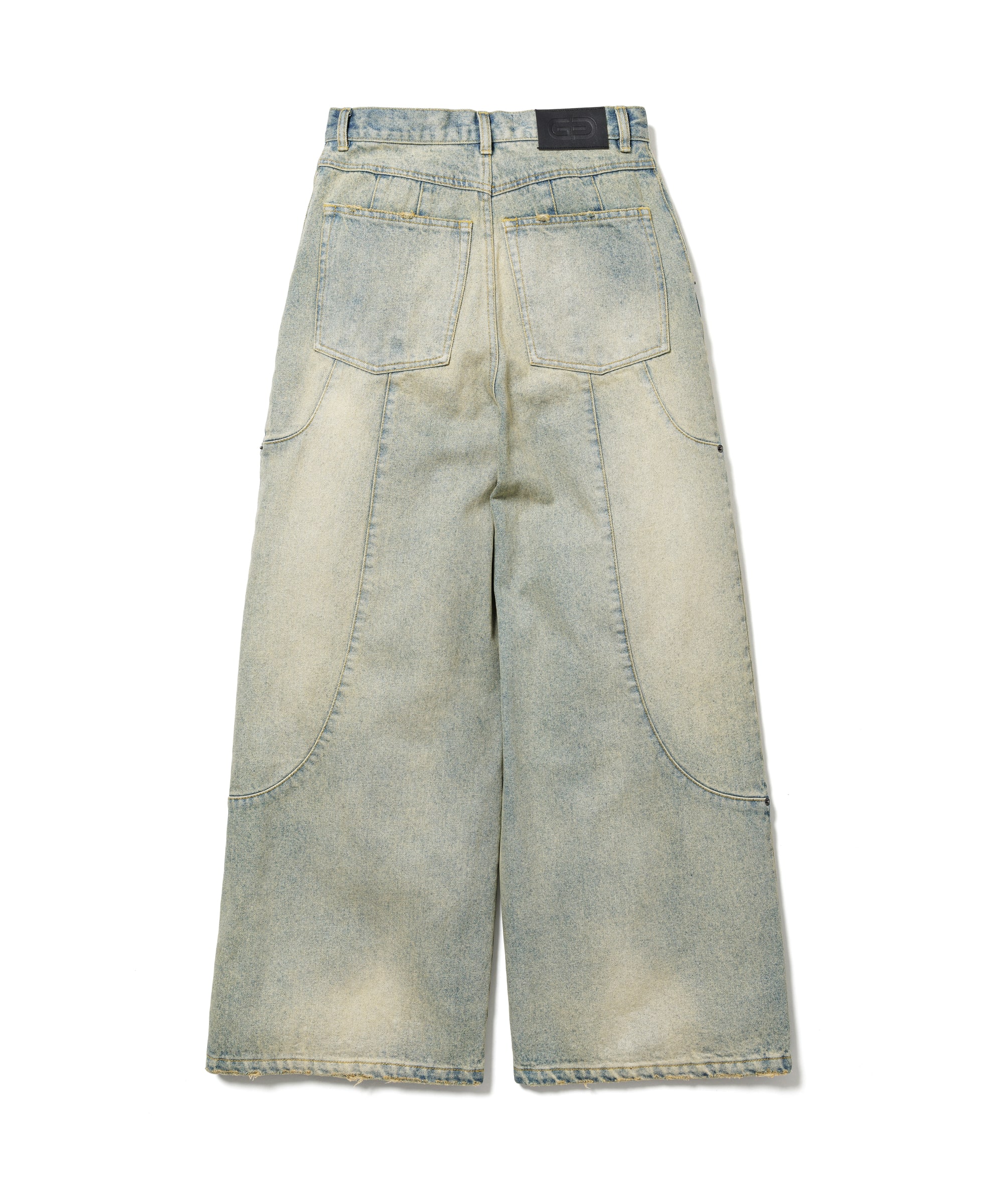 TUCK WIDE DENIM PANTS GOAT ESSENCE