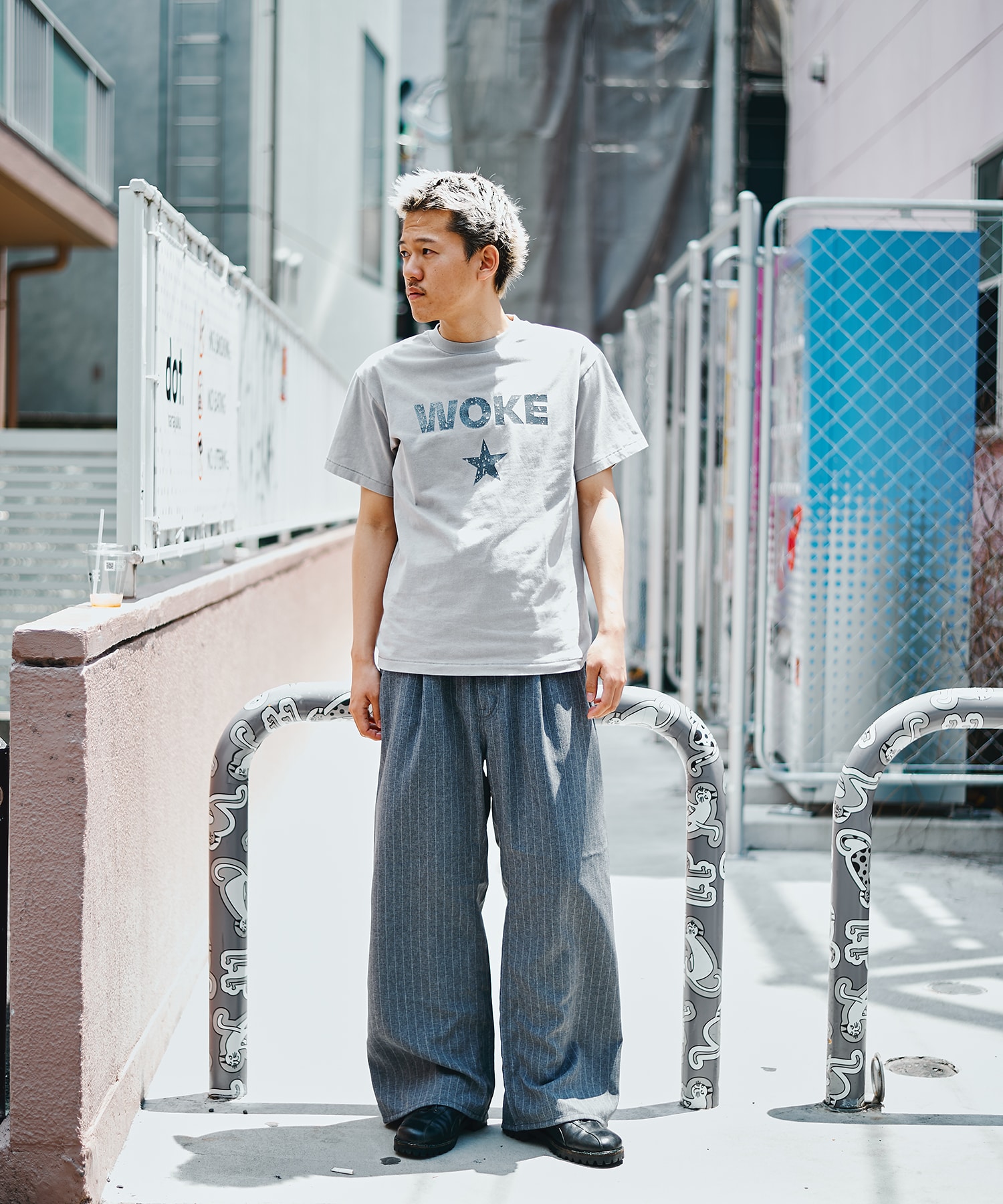 別注 WIDE ONE TUCK STRAIGHT SLACKS JieDa