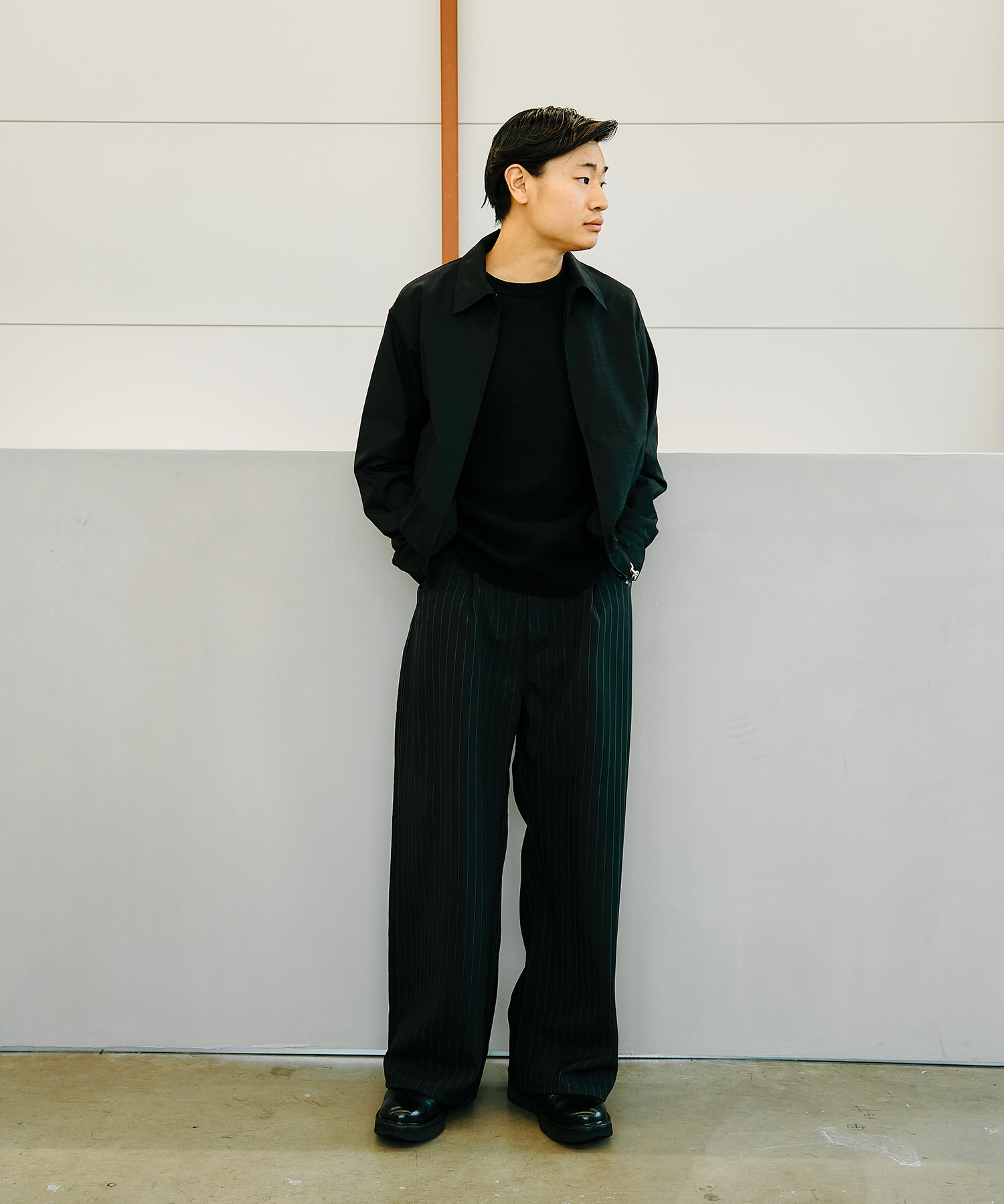 別注 WIDE ONE TUCK STRAIGHT SLACKS JieDa