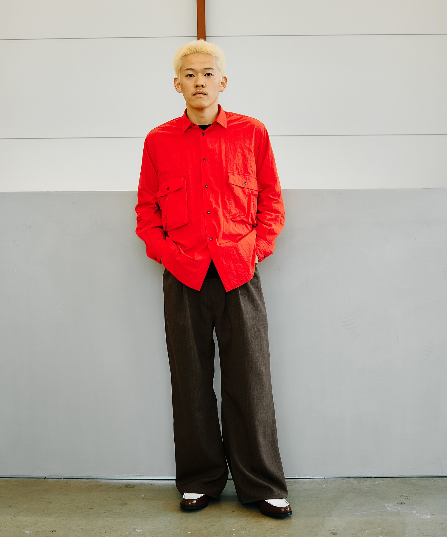別注 WIDE ONE TUCK STRAIGHT SLACKS JieDa