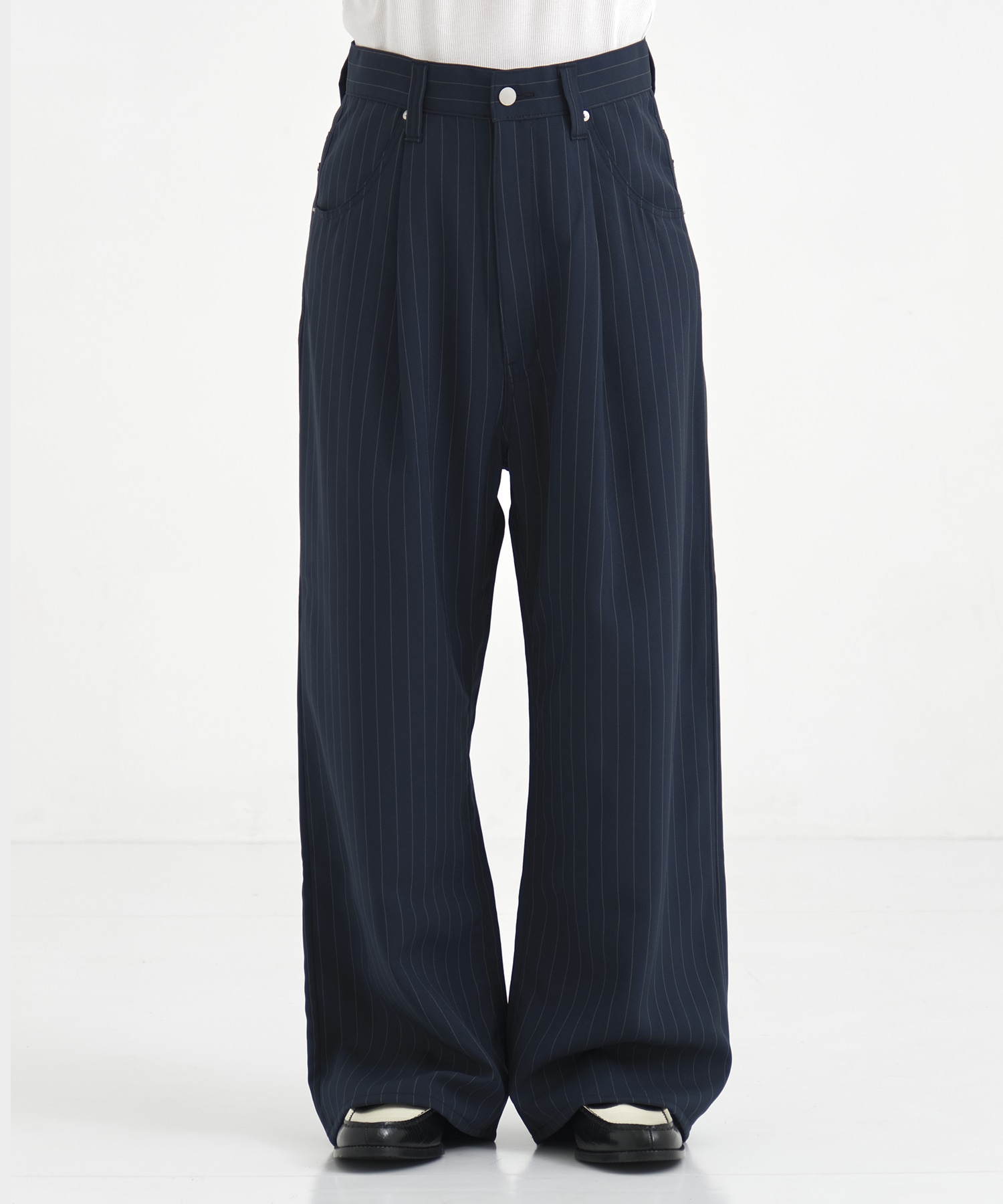 別注 WIDE ONE TUCK STRAIGHT SLACKS JieDa