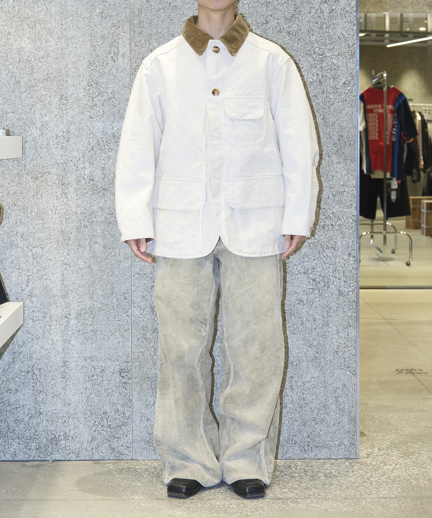 GLITTER CANVAS HUNTING JACKET Midorikawa