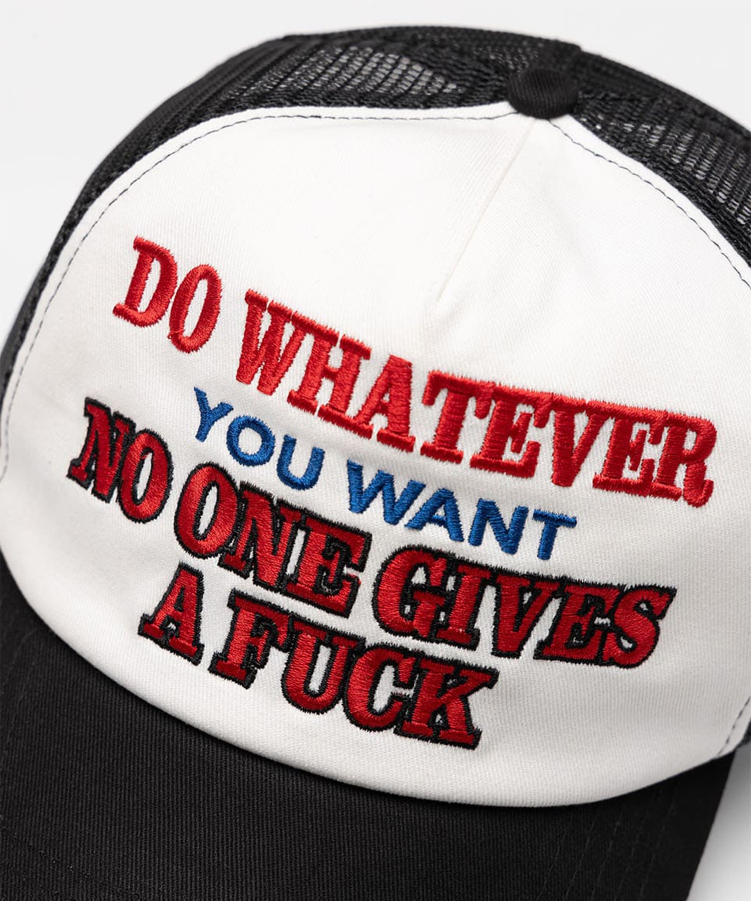 No One Gives A Fuck Trucker Cap WOKE EDGE