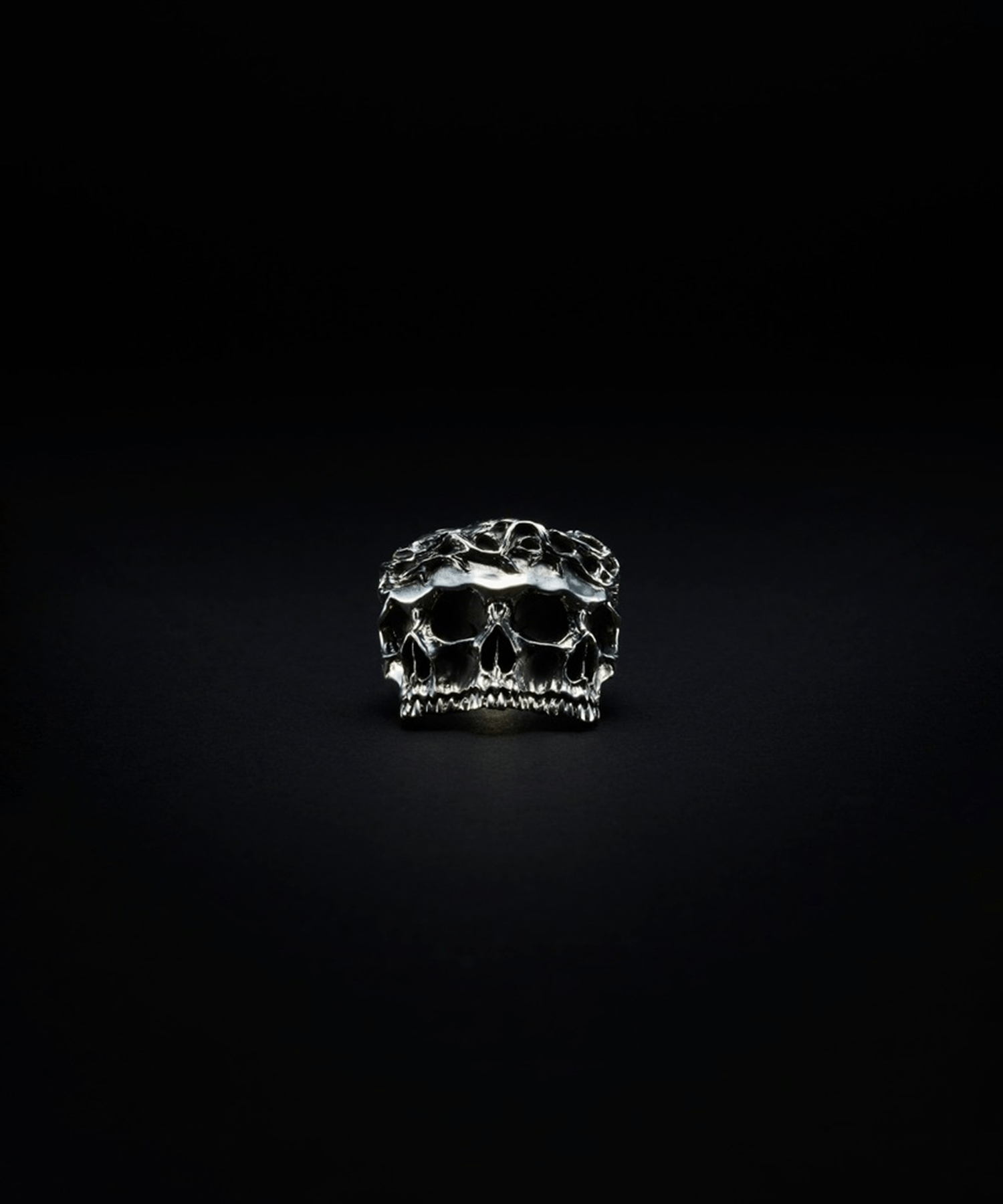 Engraved Calvary Skull Ring Antidote BUYERS CLUB