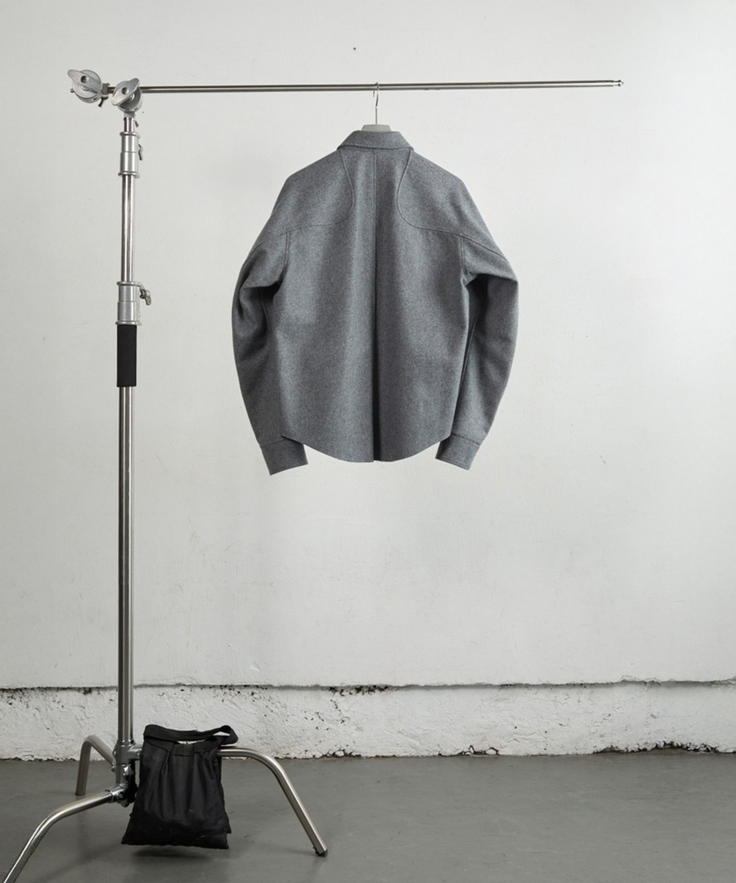 WOOL FLY FRONT LONG SLEEVE SHIRT NVRFRGT
