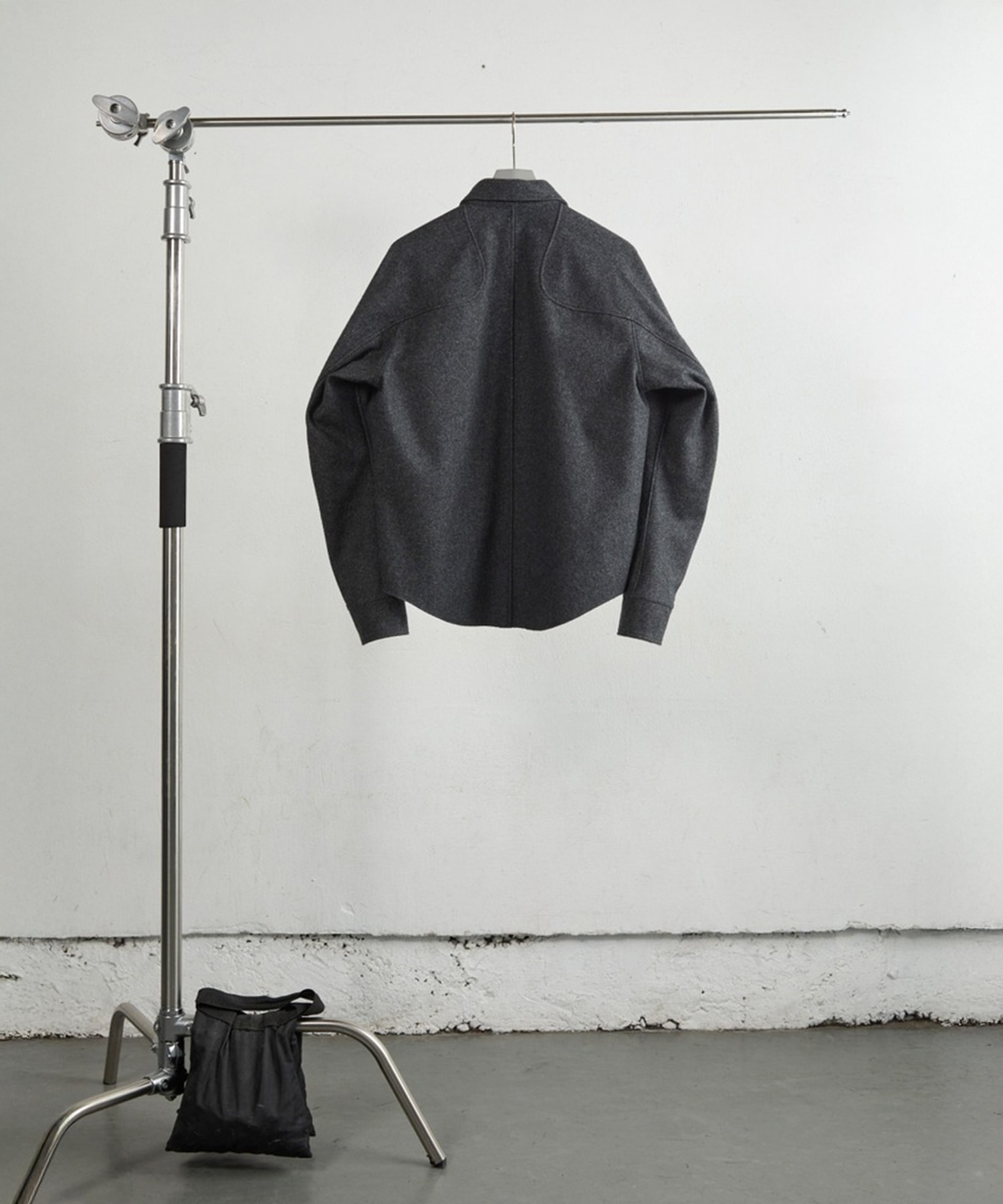 WOOL FLY FRONT LONG SLEEVE SHIRT NVRFRGT