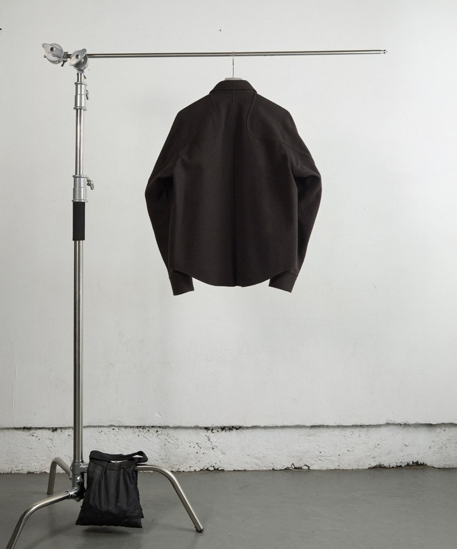 WOOL FLY FRONT LONG SLEEVE SHIRT NVRFRGT