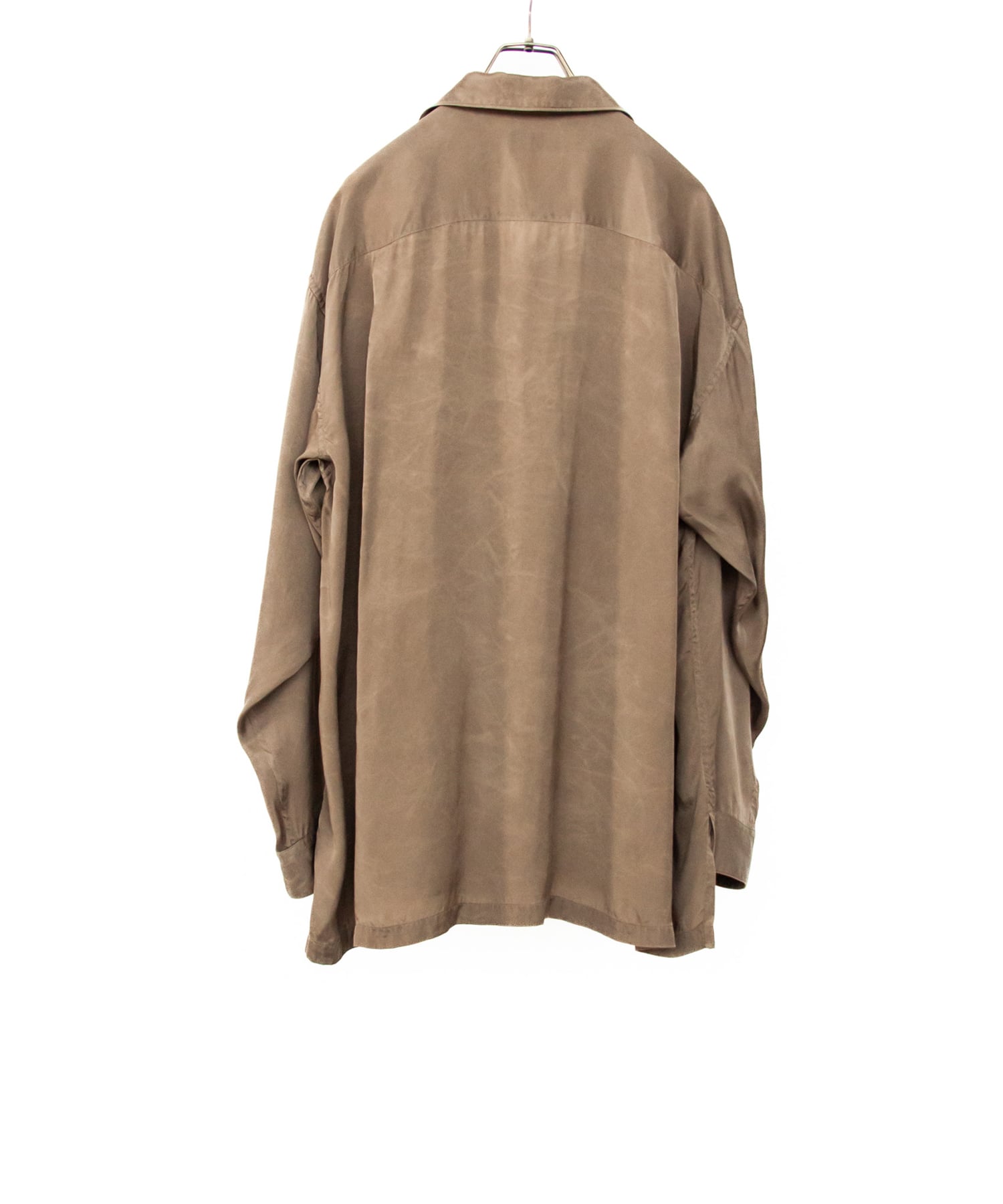PIGMENT CUPRO OPEN COLLAR SHIRTS ANTHEM A