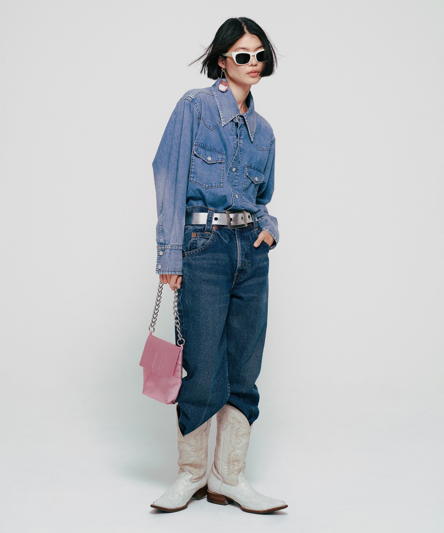 JUVENILE DENIM WESTERN SHIRT KOOKY ZOO