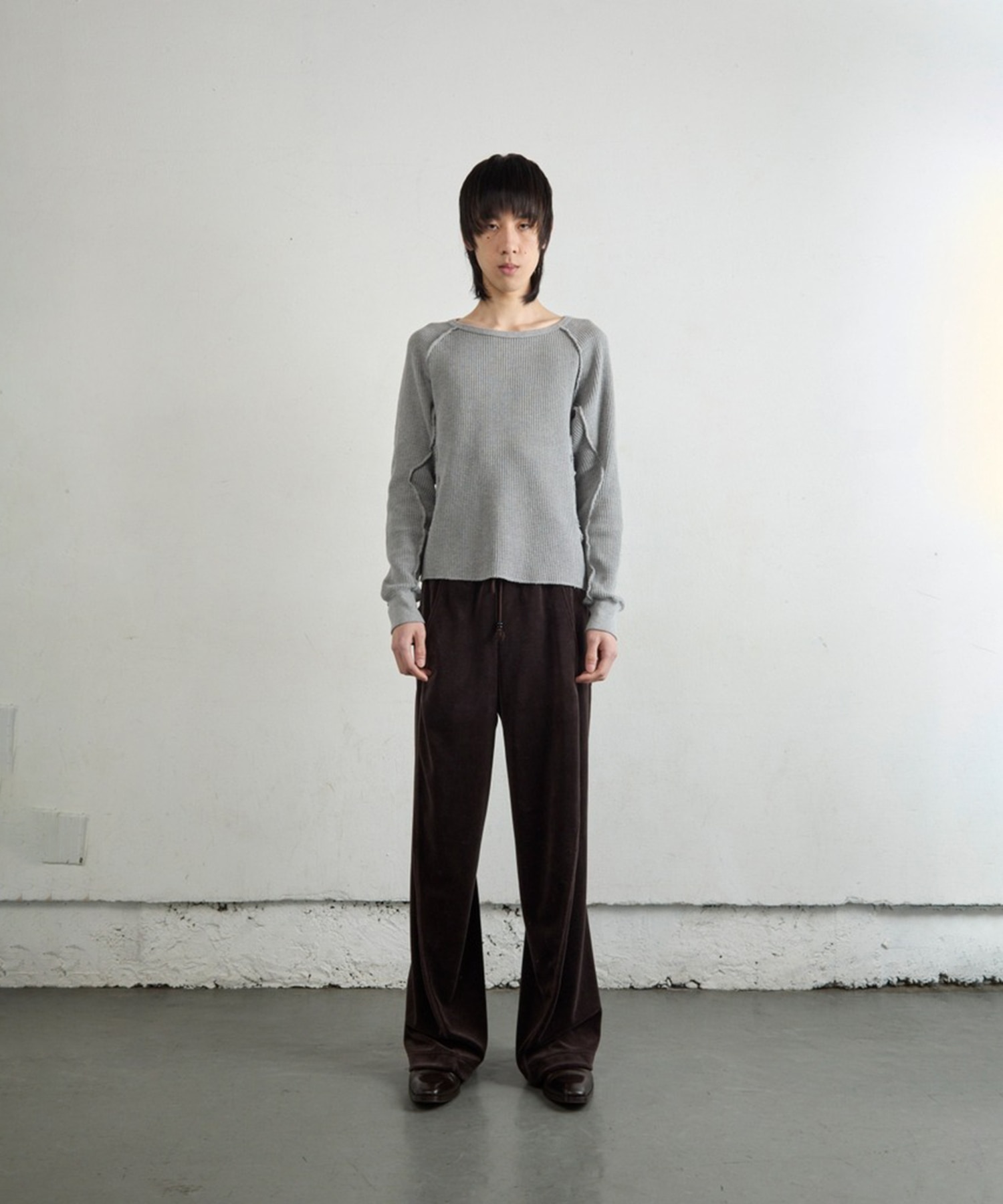 WAFFLE THERMAL LONG SLEEVE T-SHIRT NVRFRGT