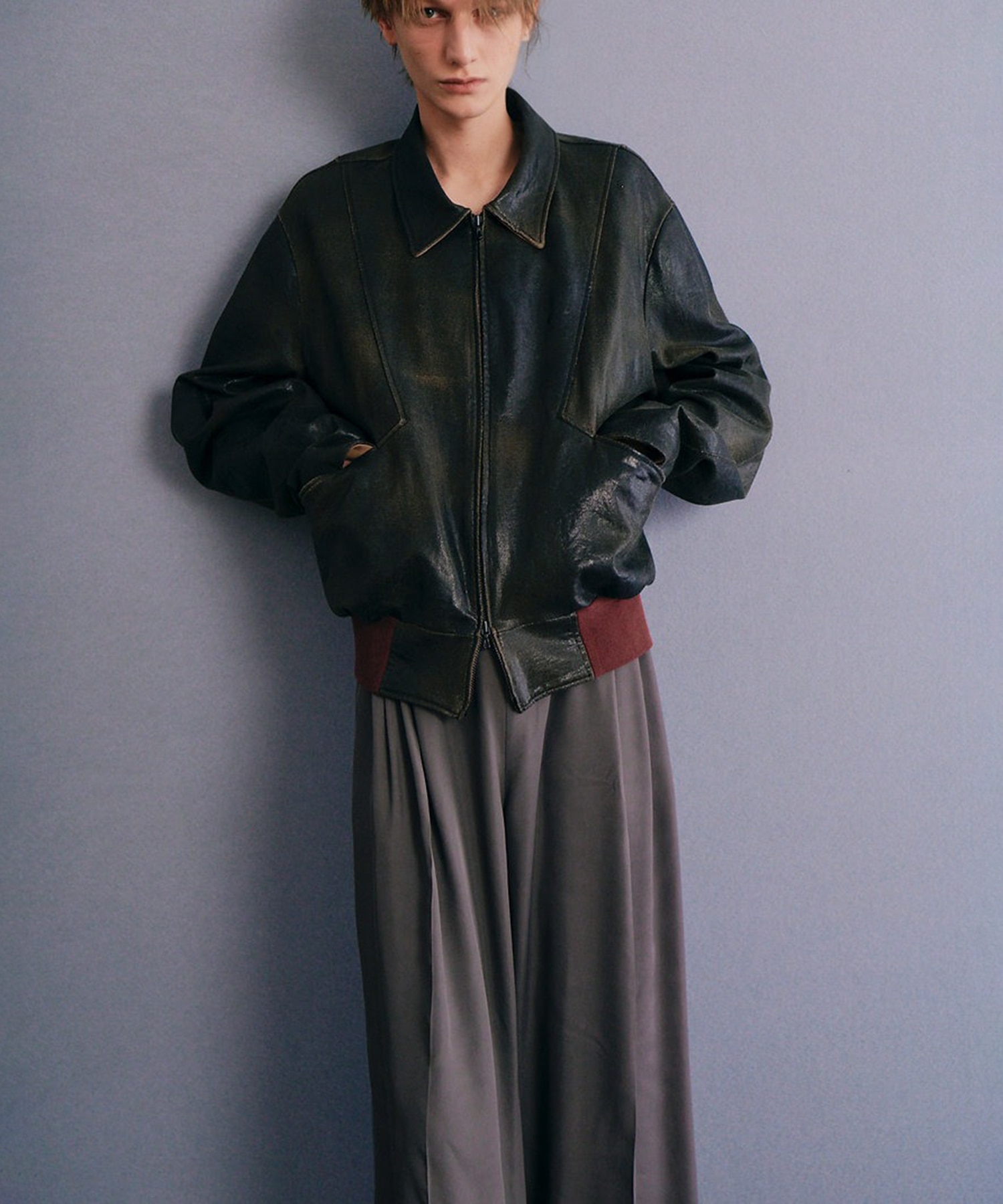 CRACK TERRY BLOUSON ANTHEM A