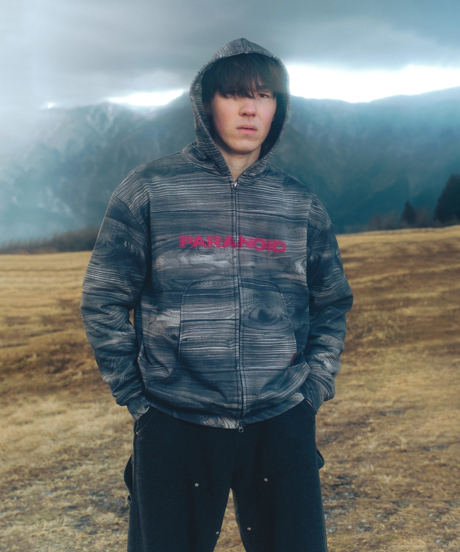 GRAIN ZIP HOODIE PARANOID