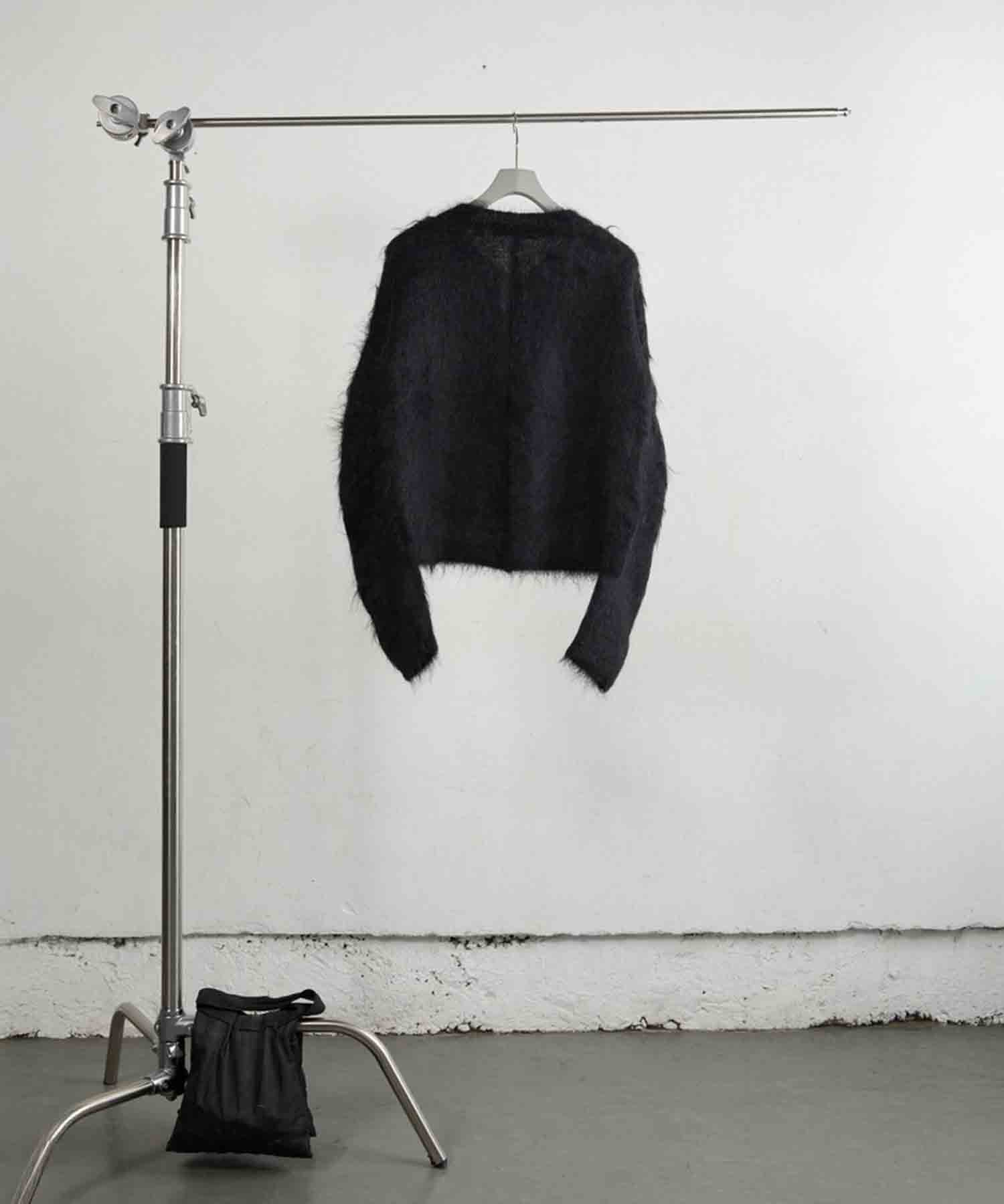 BRUSHED MOHAIR V-NECK SWEATER NVRFRGT