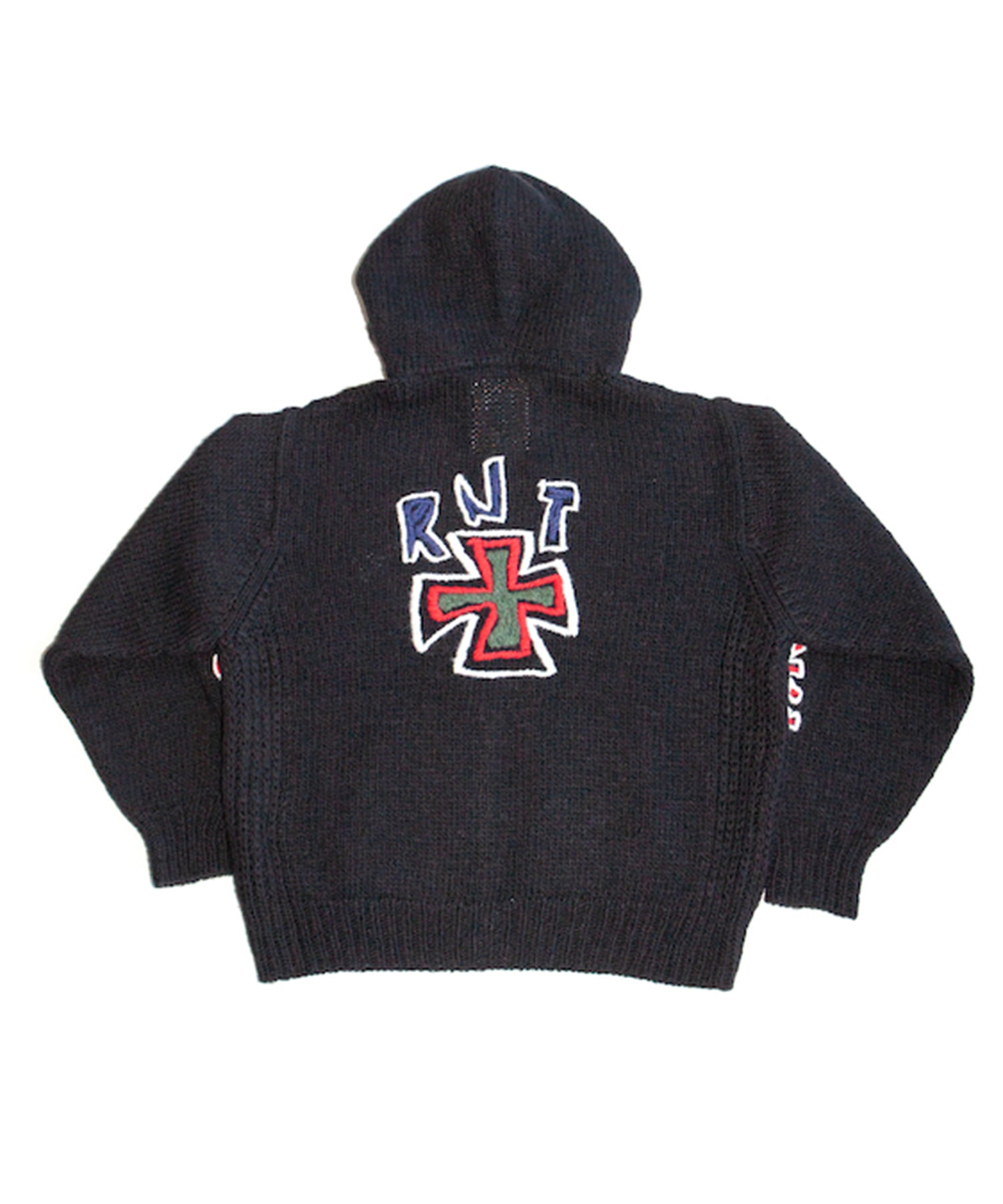 HAND KINITTED SK8 ZIP HOODIE RICE NINE TEN