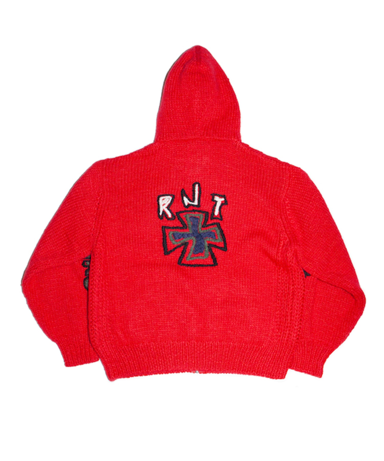 HAND KINITTED SK8 ZIP HOODIE RICE NINE TEN