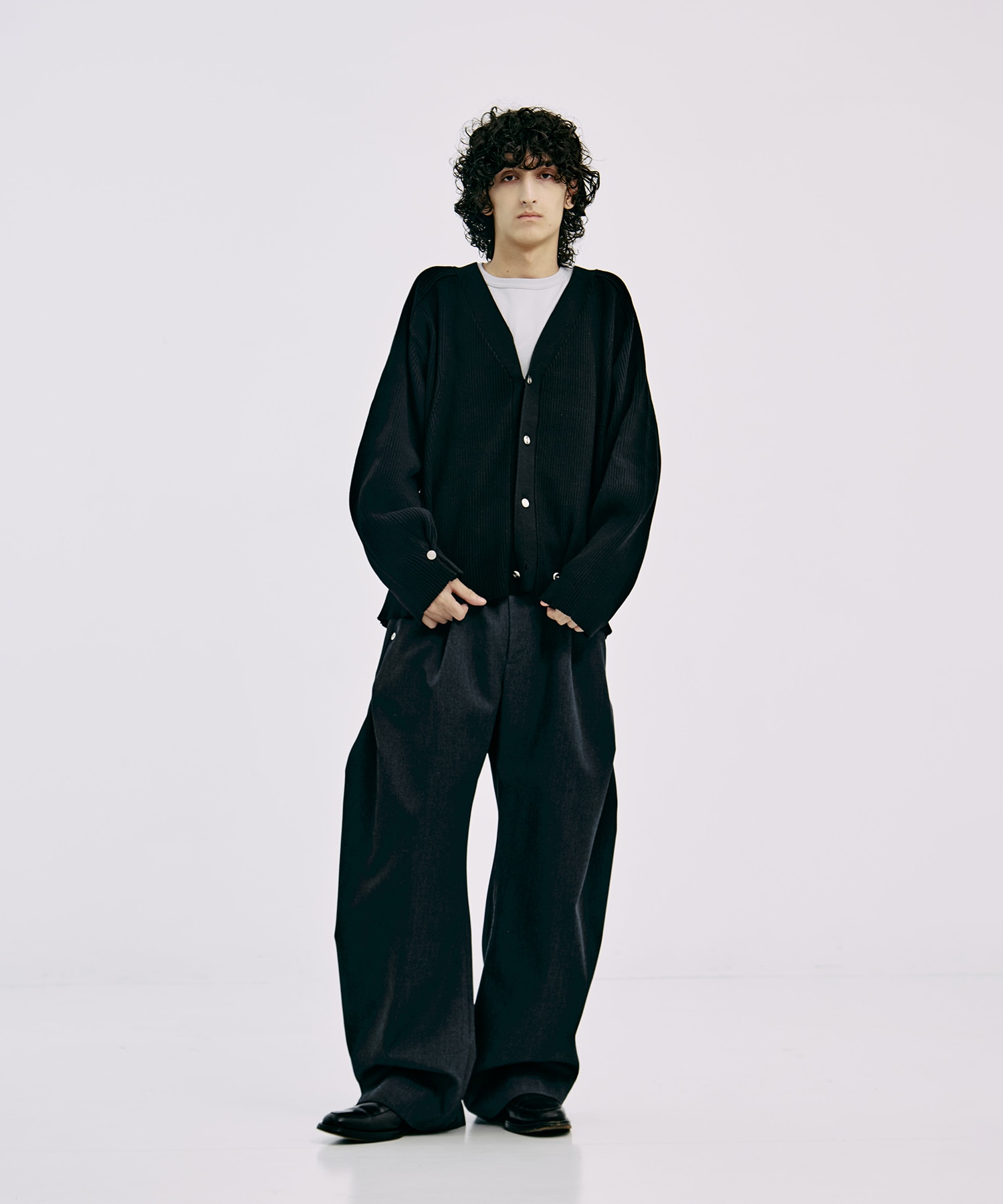 RIB OVER SIZE CARDIGAN CONZ
