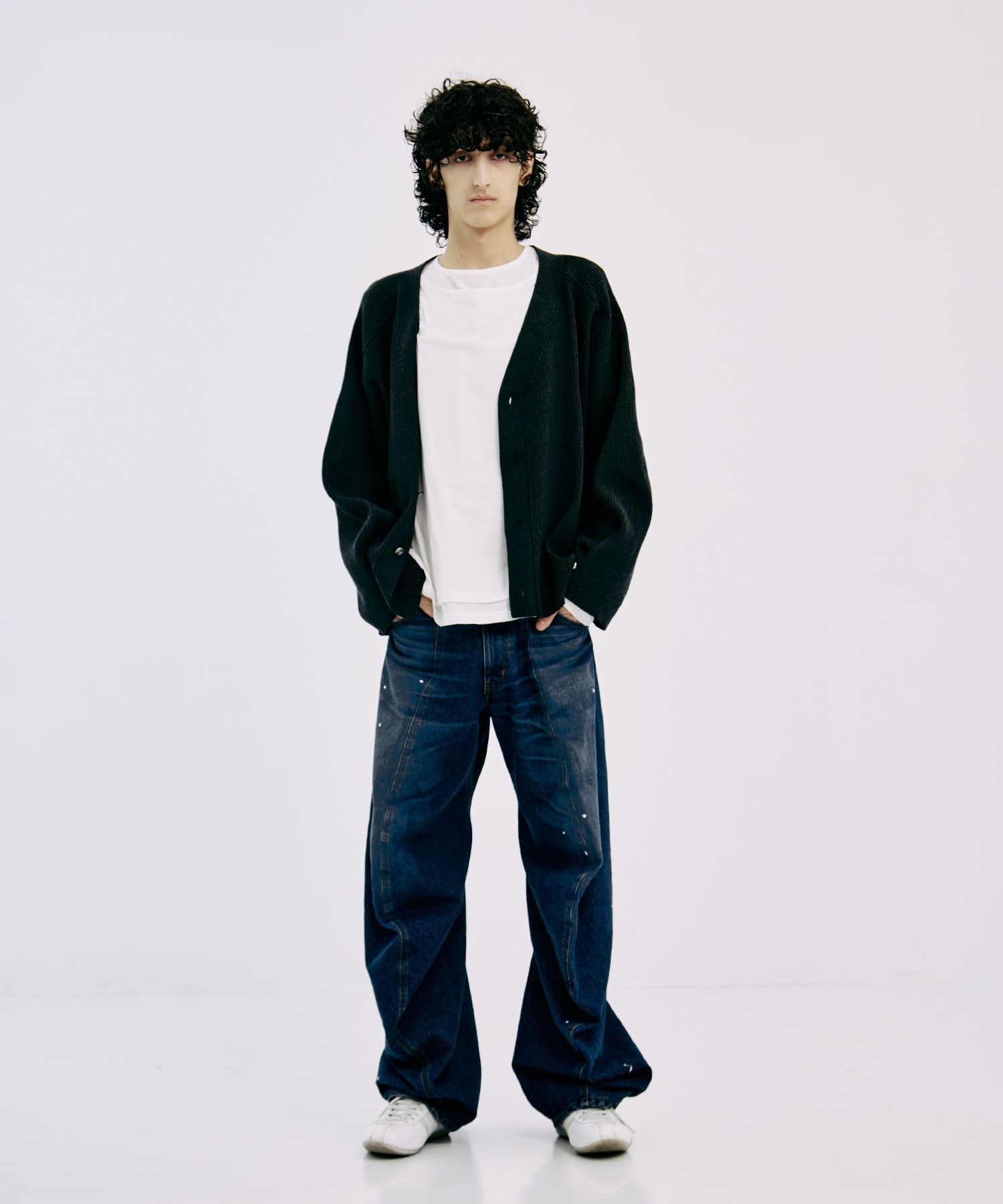 RIB OVER SIZE CARDIGAN CONZ