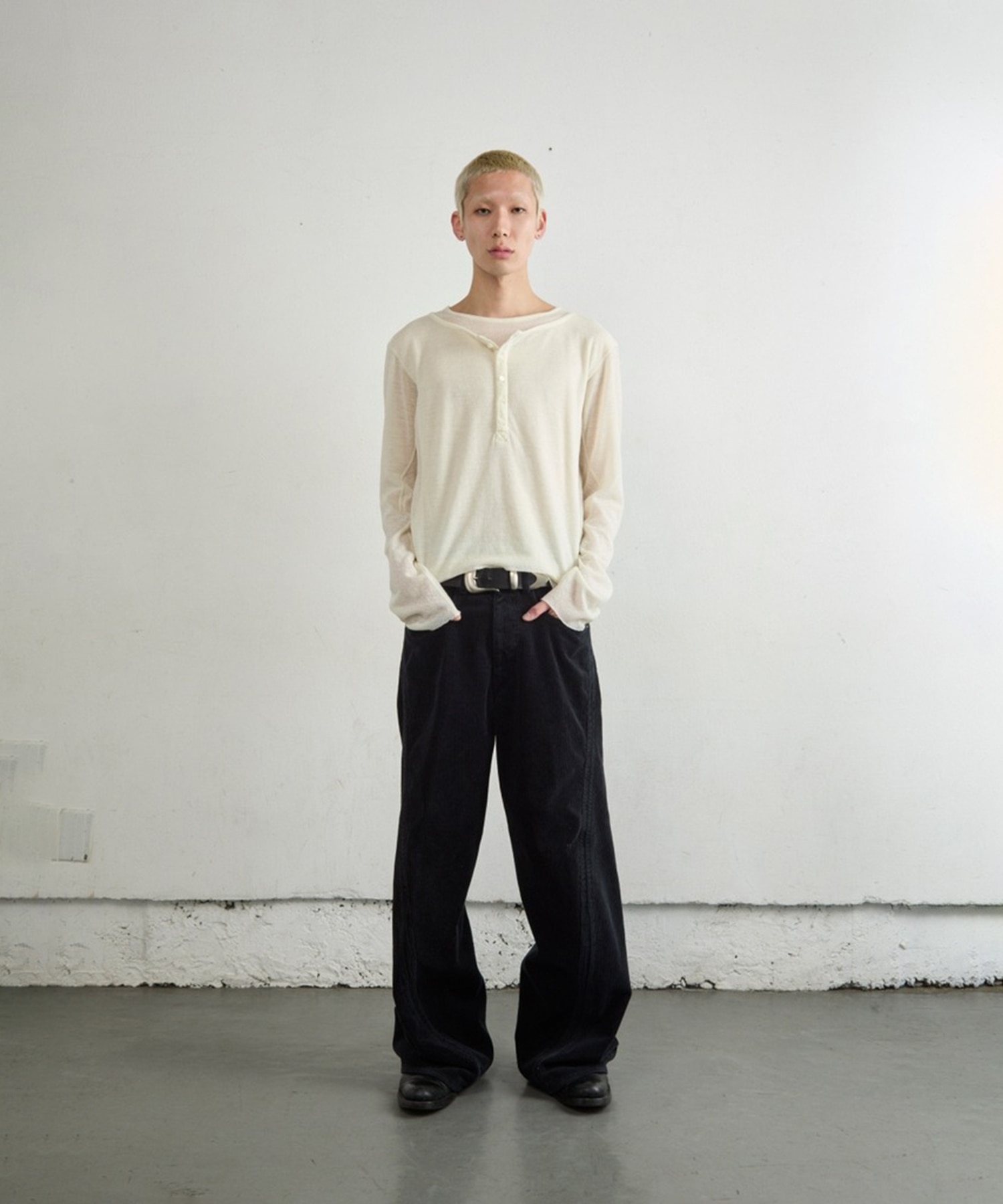 3D TWISTED WIDE LEG 5P PANTS NVRFRGT