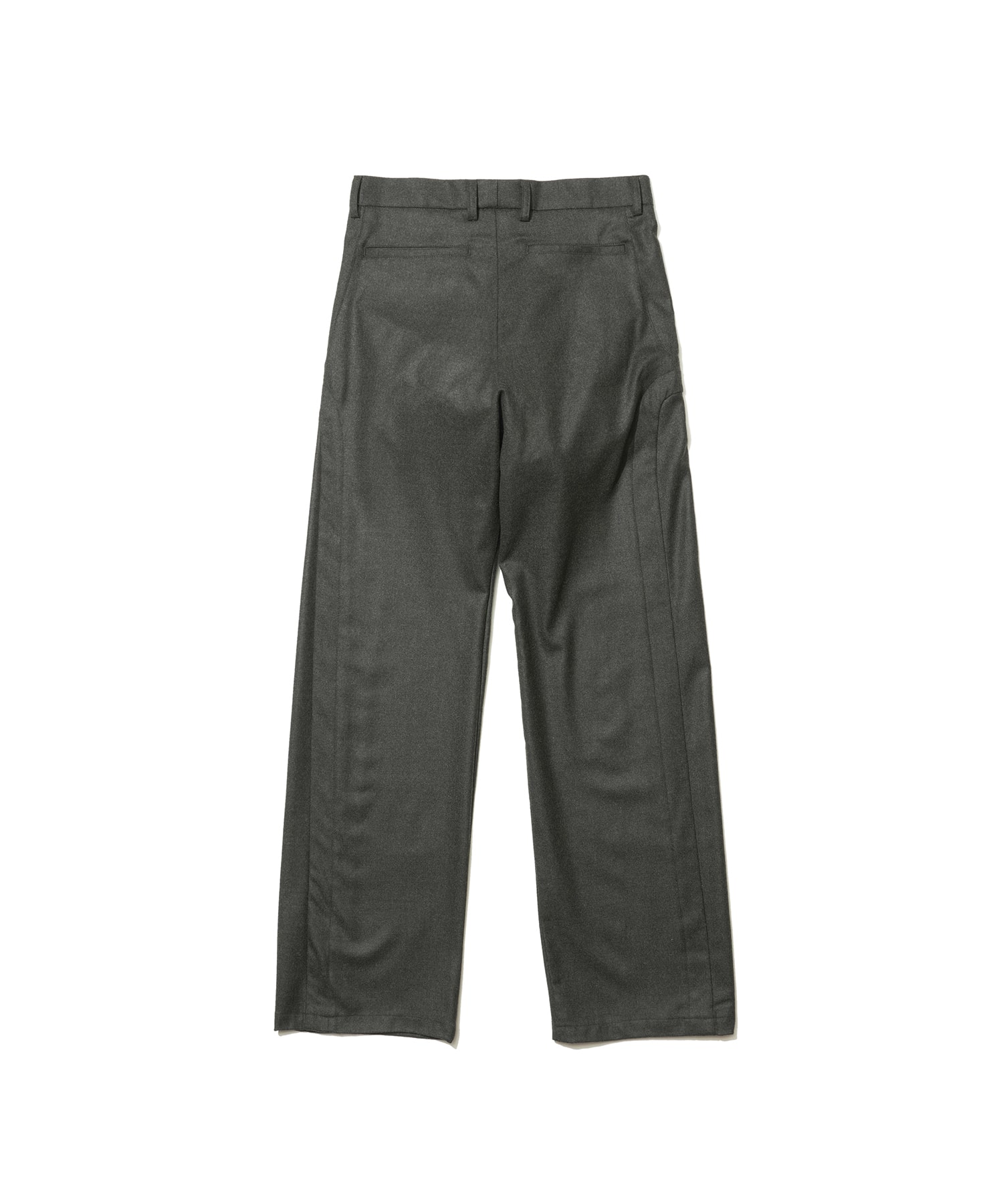 BRAID CUTTING TUCK PANTS STEAF