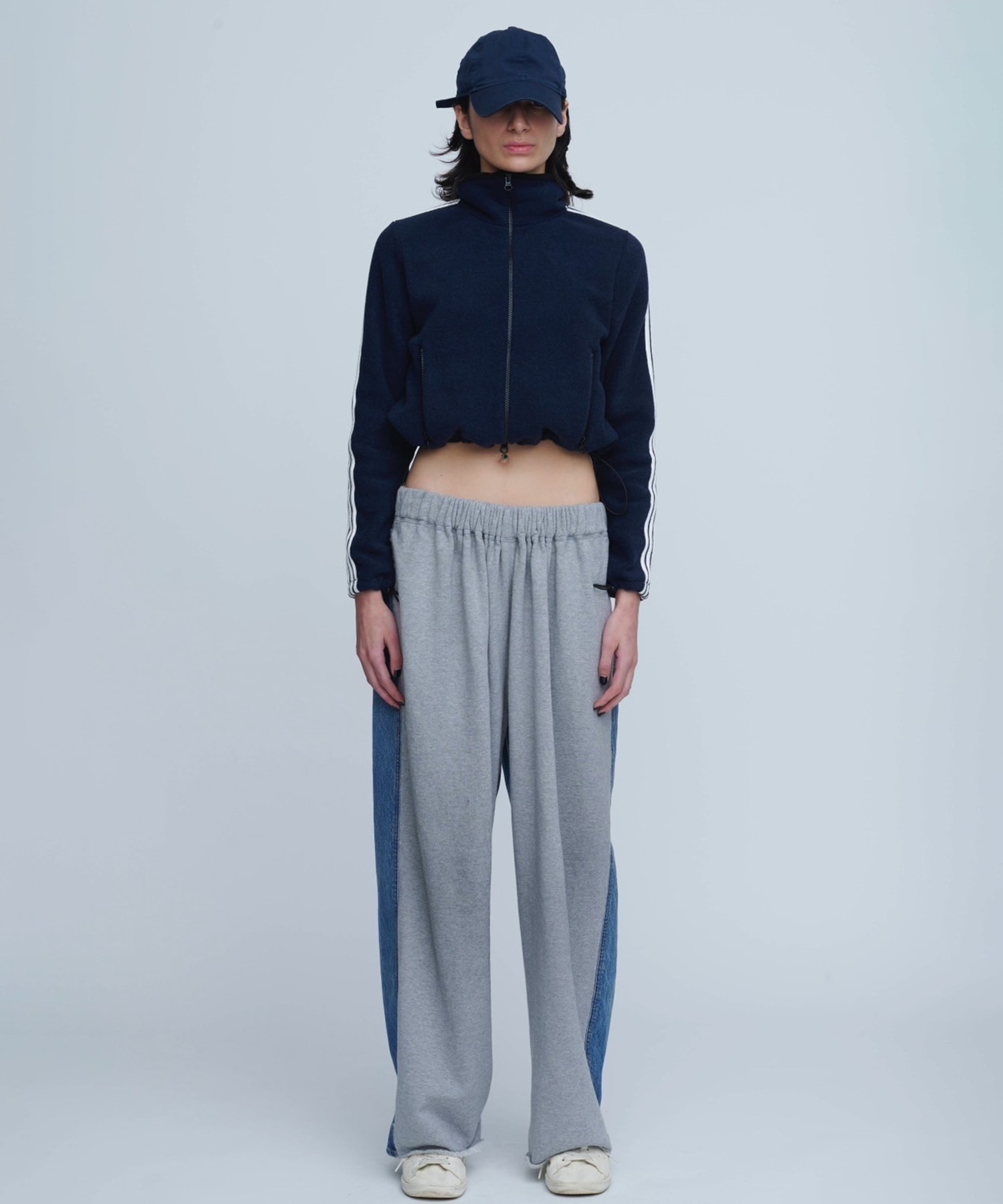 Hybride Sweat Denim Pants INSCRIRE