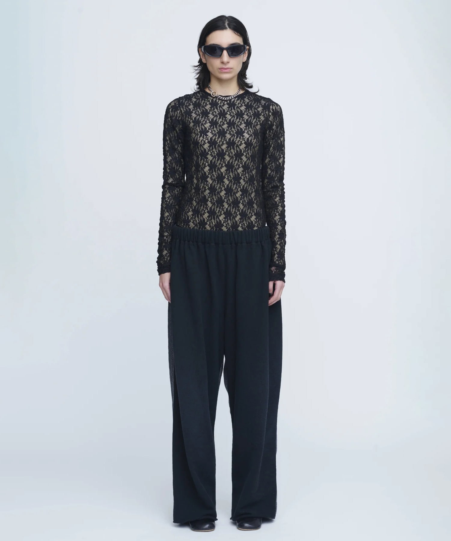 Hybride Sweat Denim Pants INSCRIRE