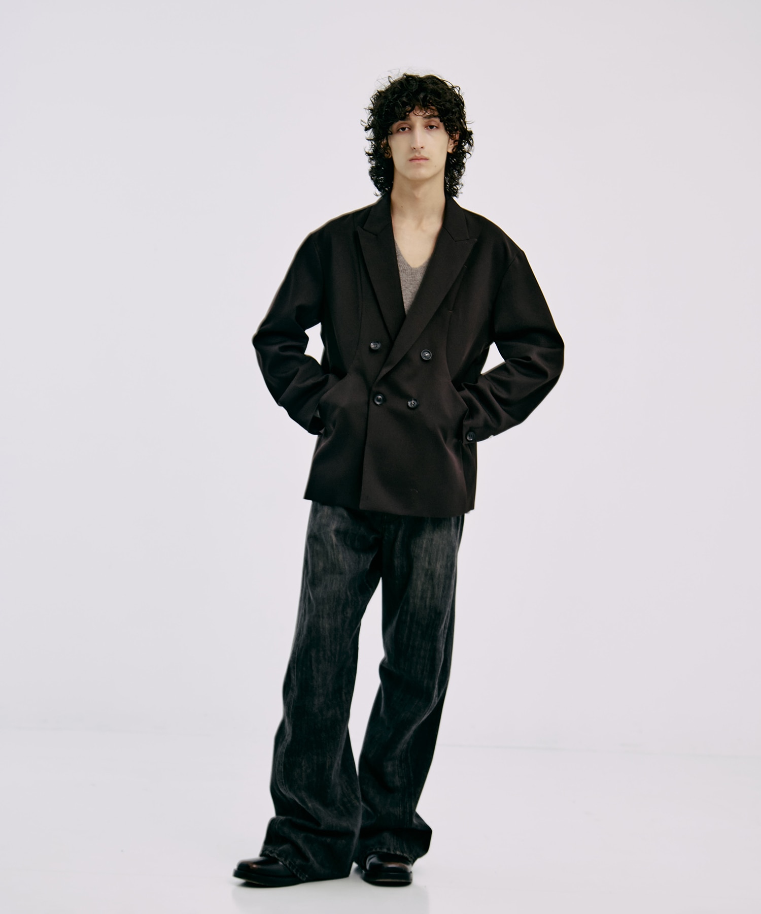 OVER SIZE DOUBLE JKT GABA CONZ