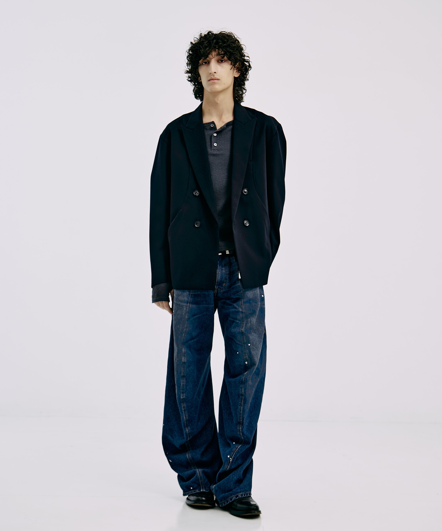 OVER SIZE DOUBLE JKT GABA CONZ