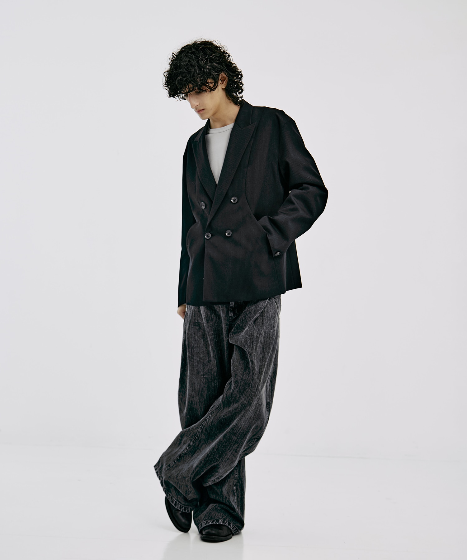 OVER SIZE DOUBLE JKT GABA CONZ