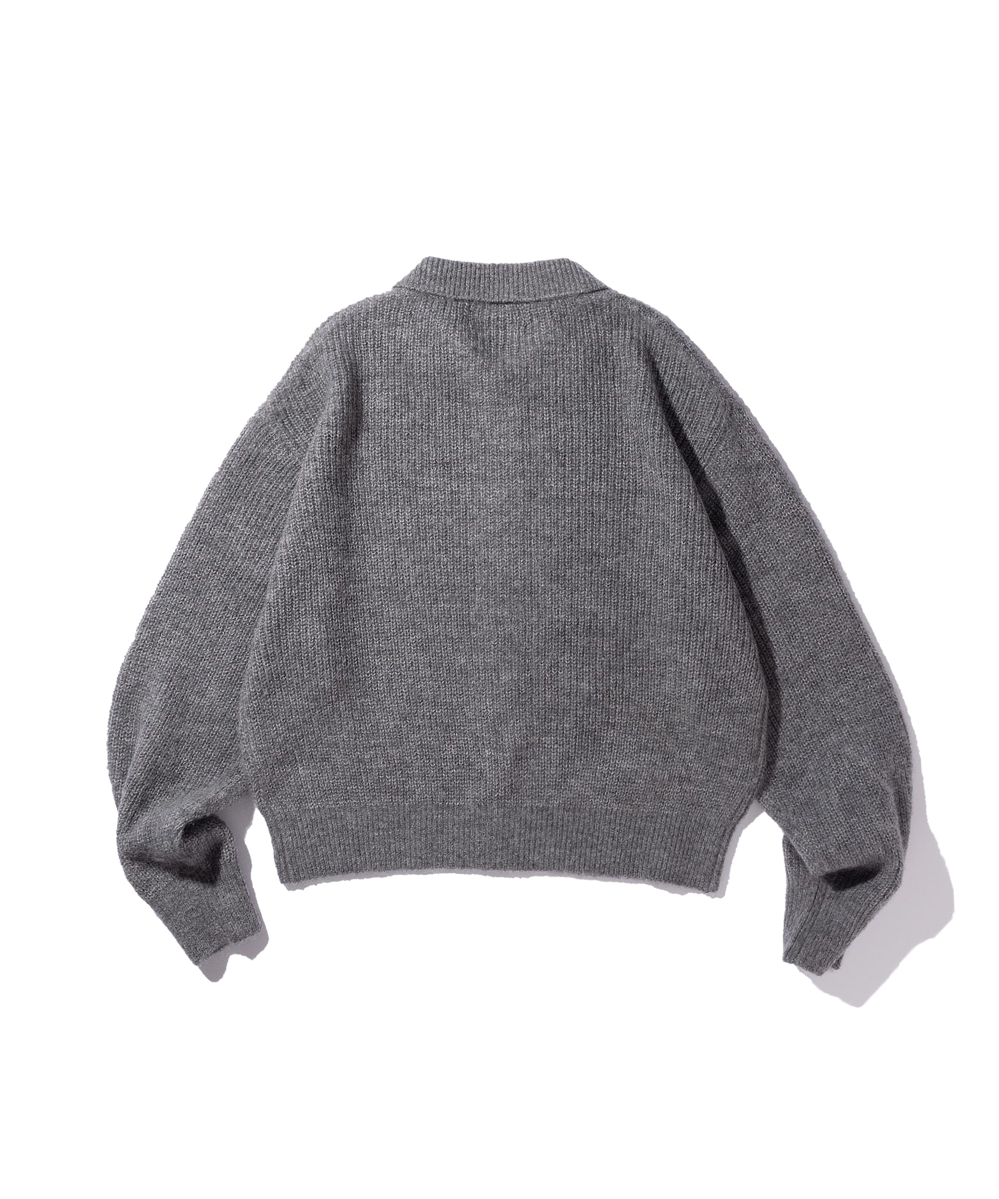 MOHAIR KNIT POLO SHIRT GOAT ESSENCE