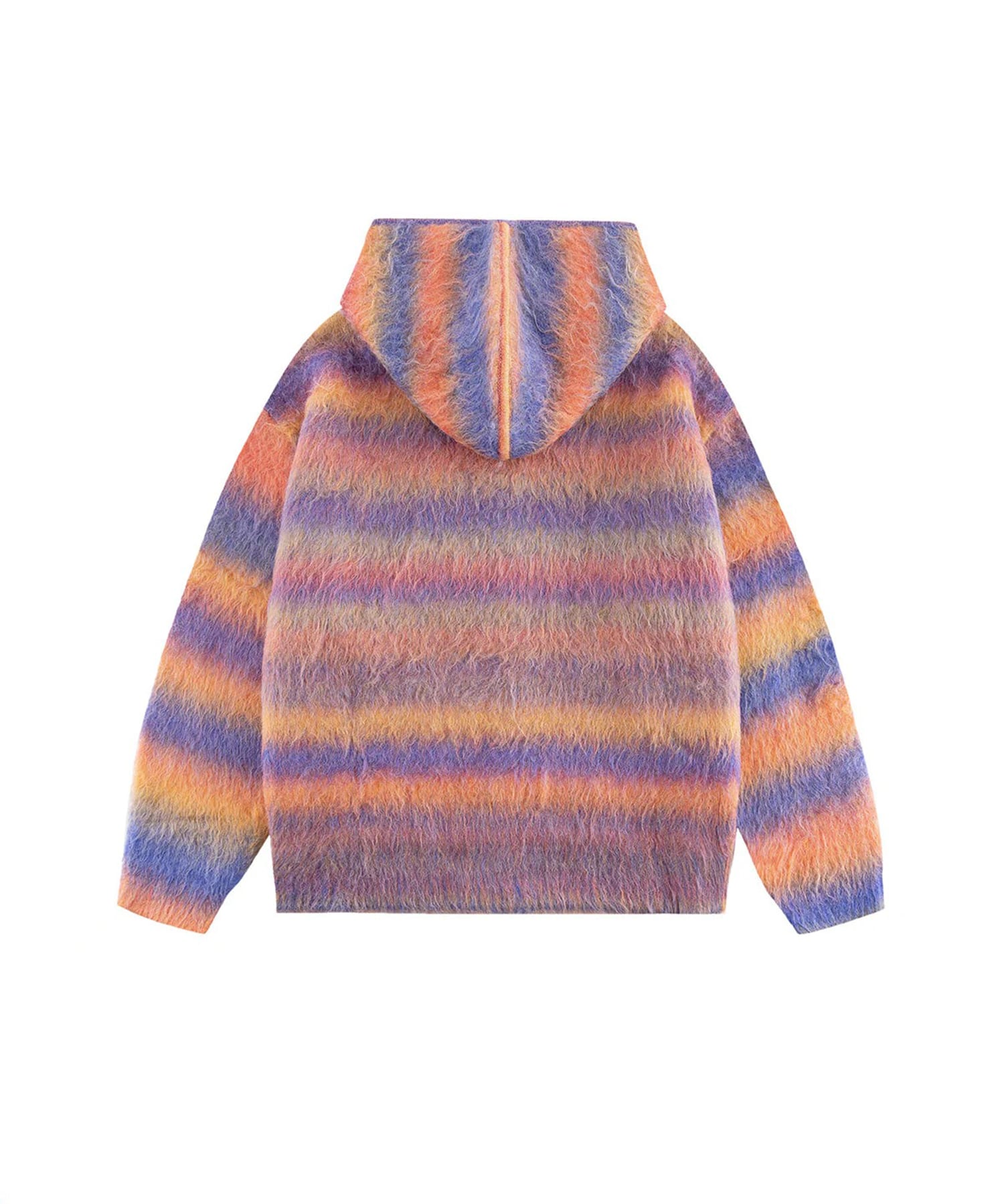 Gradation Mohair Zip Knit WOKE EDGE